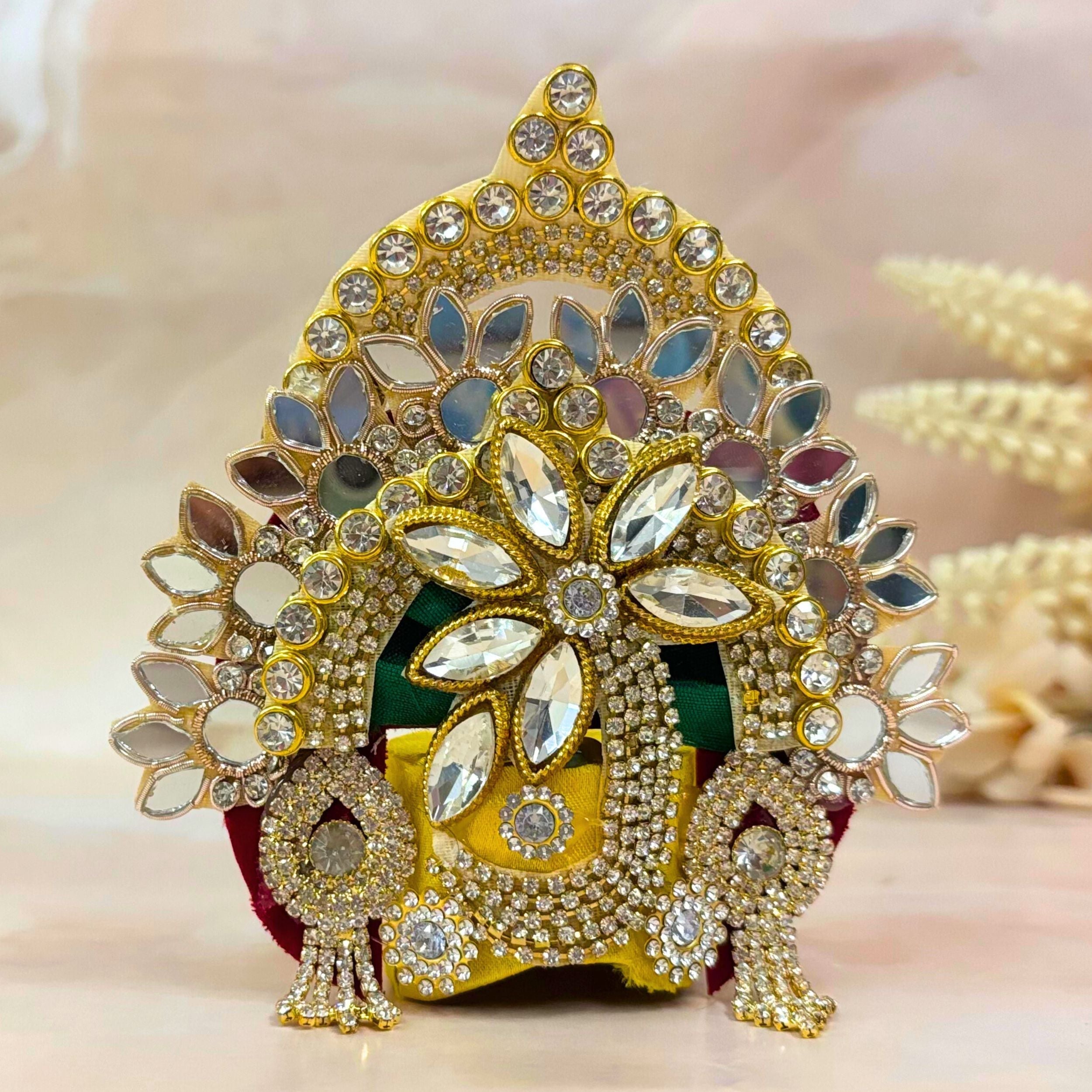 Handmade Kanakapushpa Laddu Gopal Dress - Designer Bal Gopal Poshak for Janmashtami, Fancy Krishna Ji Dress, Perfect for Festivals