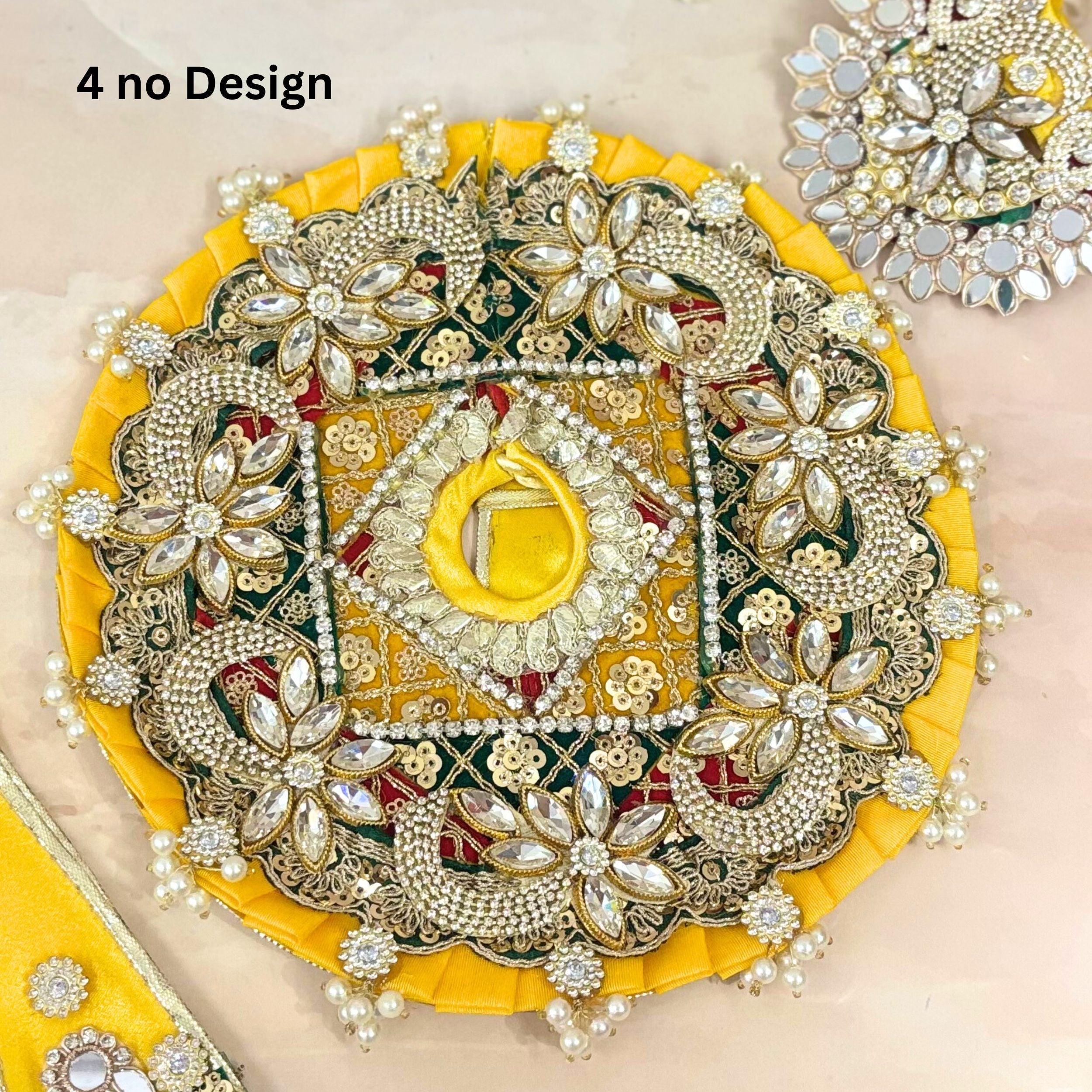 Handmade Kanakapushpa Laddu Gopal Dress - Designer Bal Gopal Poshak for Janmashtami, Fancy Krishna Ji Dress, Perfect for Festivals