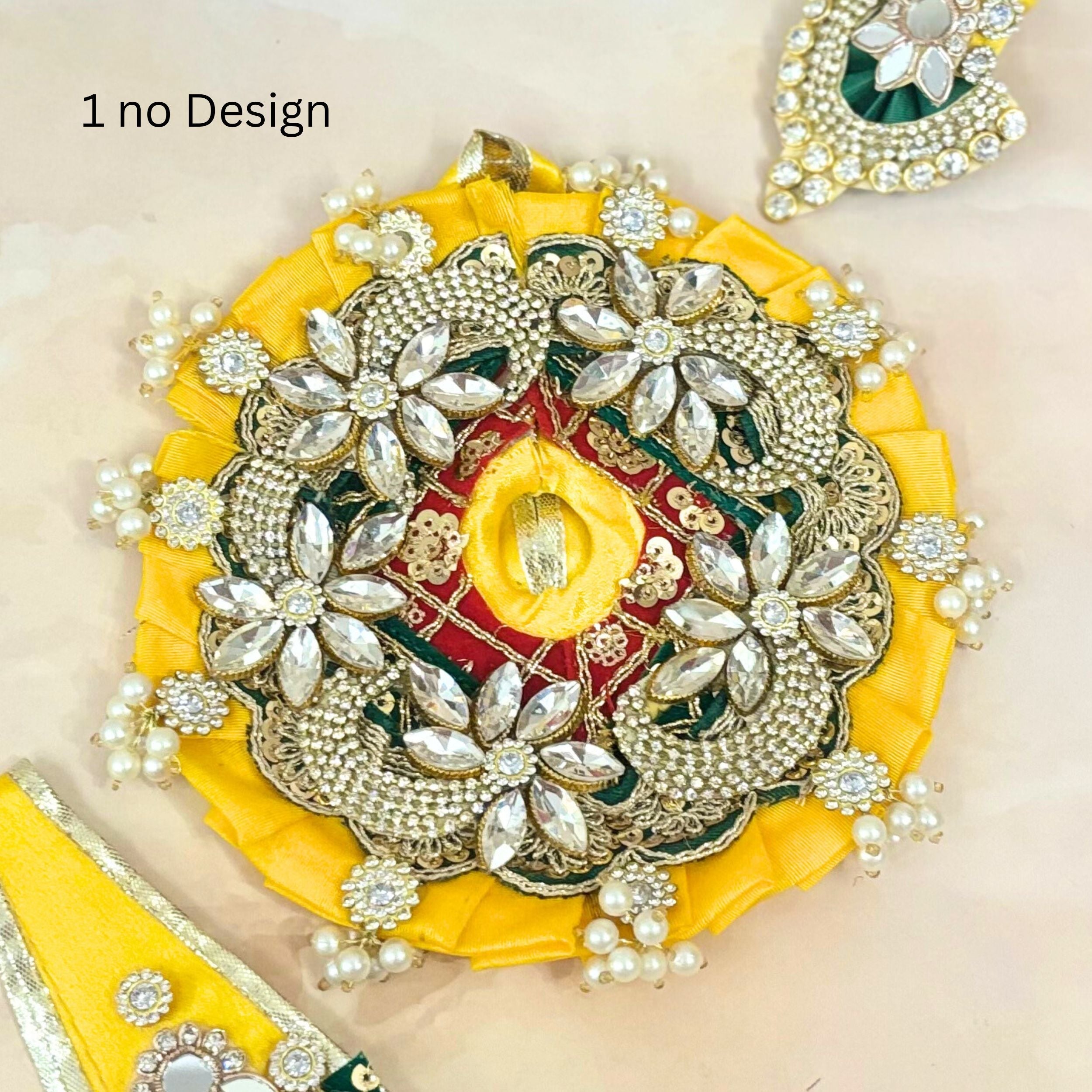 Handmade Kanakapushpa Laddu Gopal Dress - Designer Bal Gopal Poshak for Janmashtami, Fancy Krishna Ji Dress, Perfect for Festivals