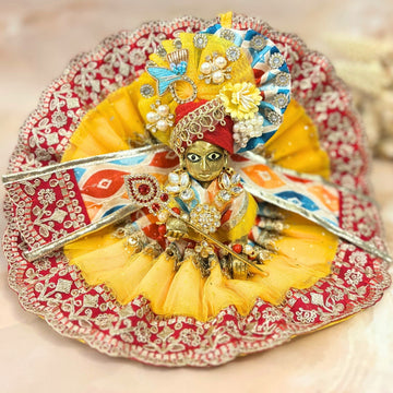 Handmade Designer Laddu Gopal Dress | Fancy Kanha Ji Poshak for Janmashtami | Bal Gopal & Krishna Ji Dress for Festivals