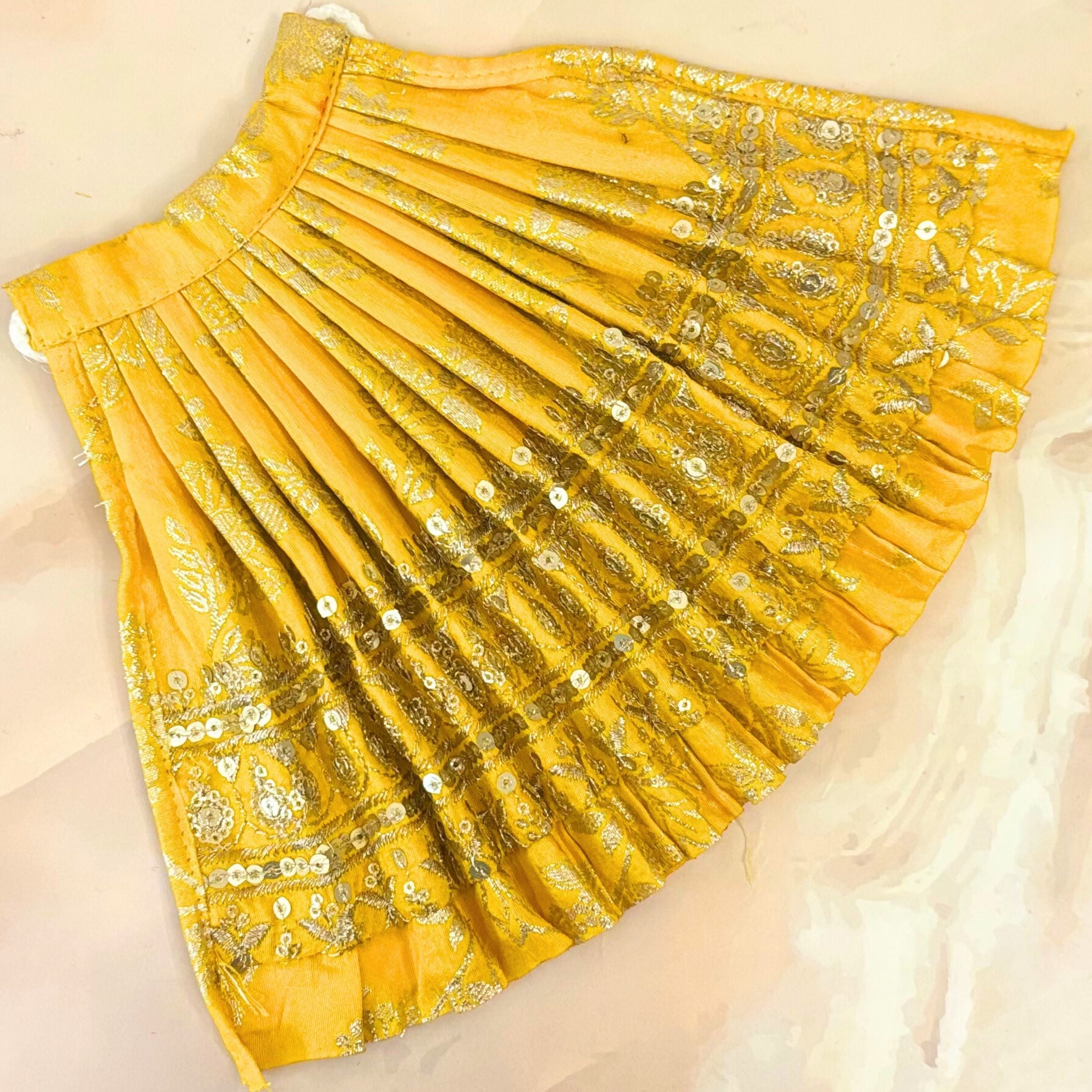 Handmade Suvarchala Mata Rani Dress - Designer Laddu Gopal Dress, Kanha Ji Poshak, Bal Gopal Dress for Janmashtami Festival