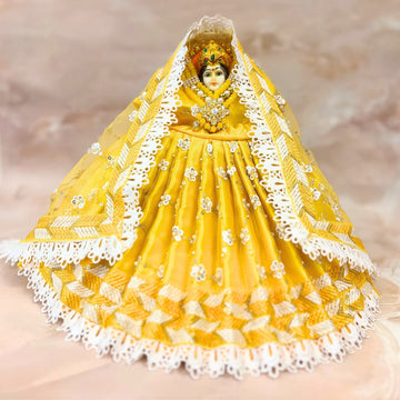 Handmade Kanakdhara Durga Maa Dress - Designer Laddu Gopal Dress, Fancy Kanha Ji Poshak for Janmashtami, Bal Gopal & Krishna Ji Dress