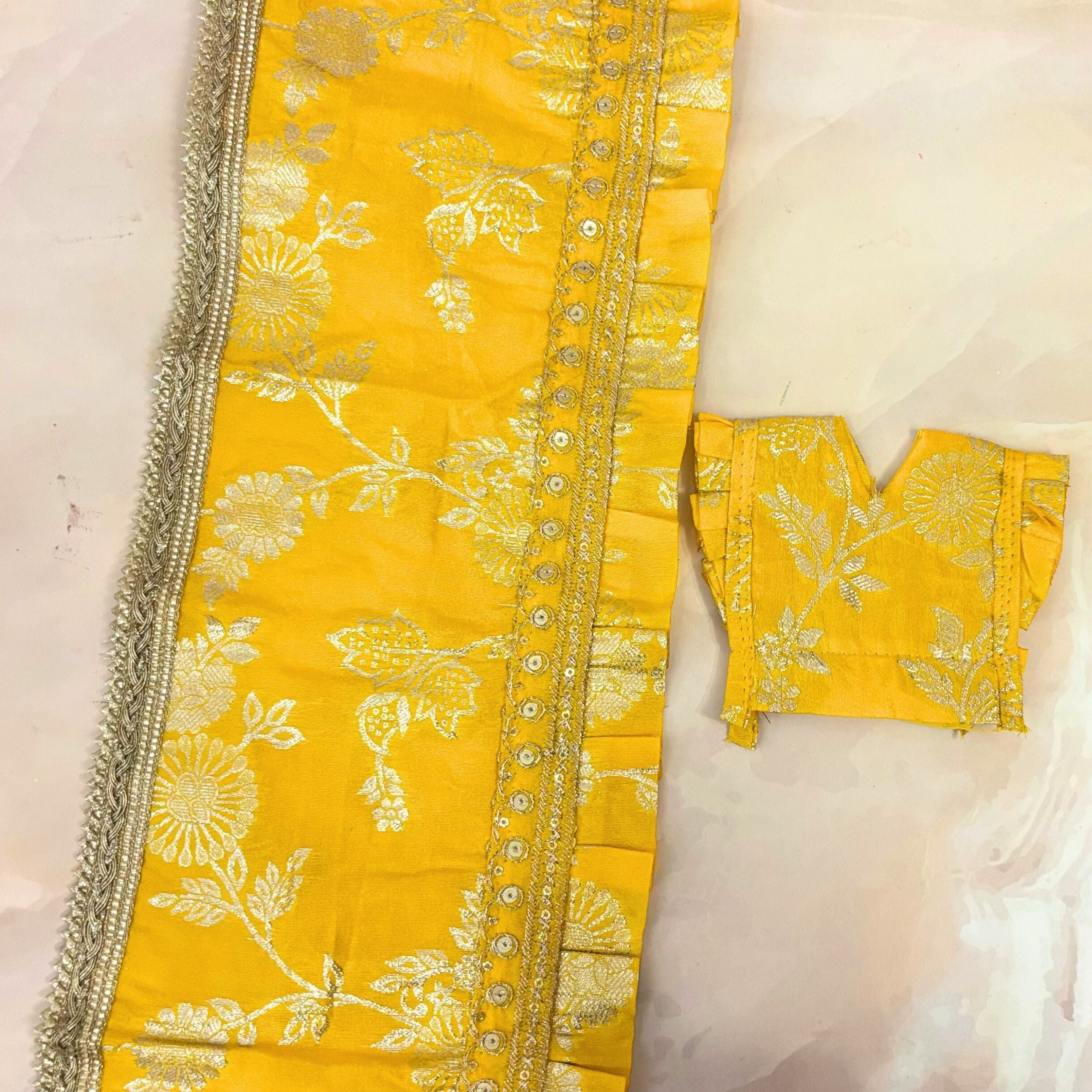 Handmade Suvarchala Mata Rani Dress - Designer Laddu Gopal Dress, Kanha Ji Poshak, Bal Gopal Dress for Janmashtami Festival