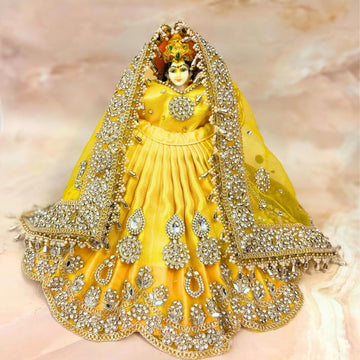 Handmade Kanakjyoti Durga Maa Dress - Designer Laddu Gopal Poshak for Janmashtami, Fancy Krishna Ji Dress, Bal Gopal Dress for Festivals