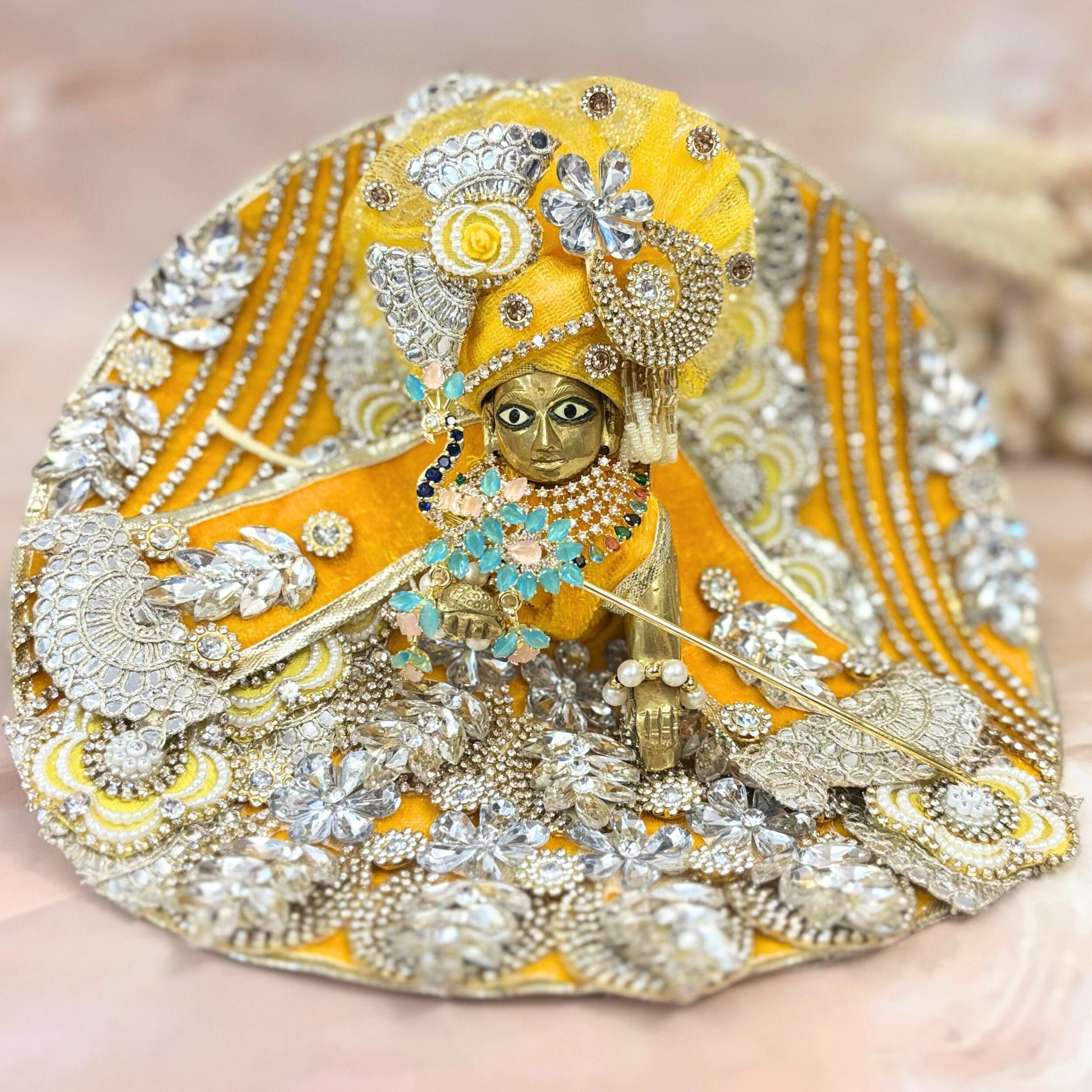 Handmade Designer Laddu Gopal Dress - Fancy Kanha Ji Poshak for Janmashtami | Bal Gopal & Krishna Ji Dress for Festivals