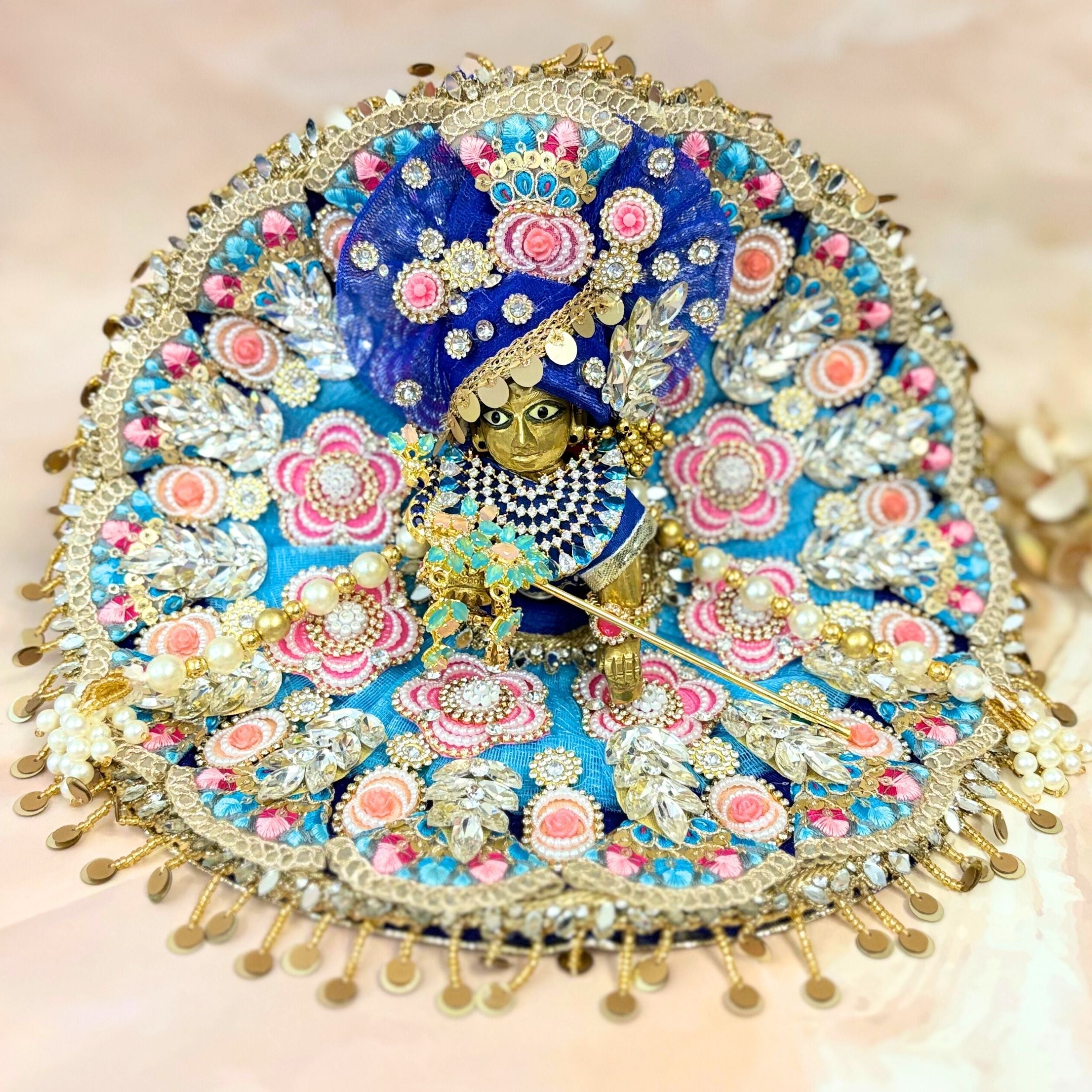 Handmade Designer Laddu Gopal Dress - Fancy Kanha Ji Poshak for Janmashtami, Bal Gopal Dress, Krishna Ji Dress - Perfect Festival Attire