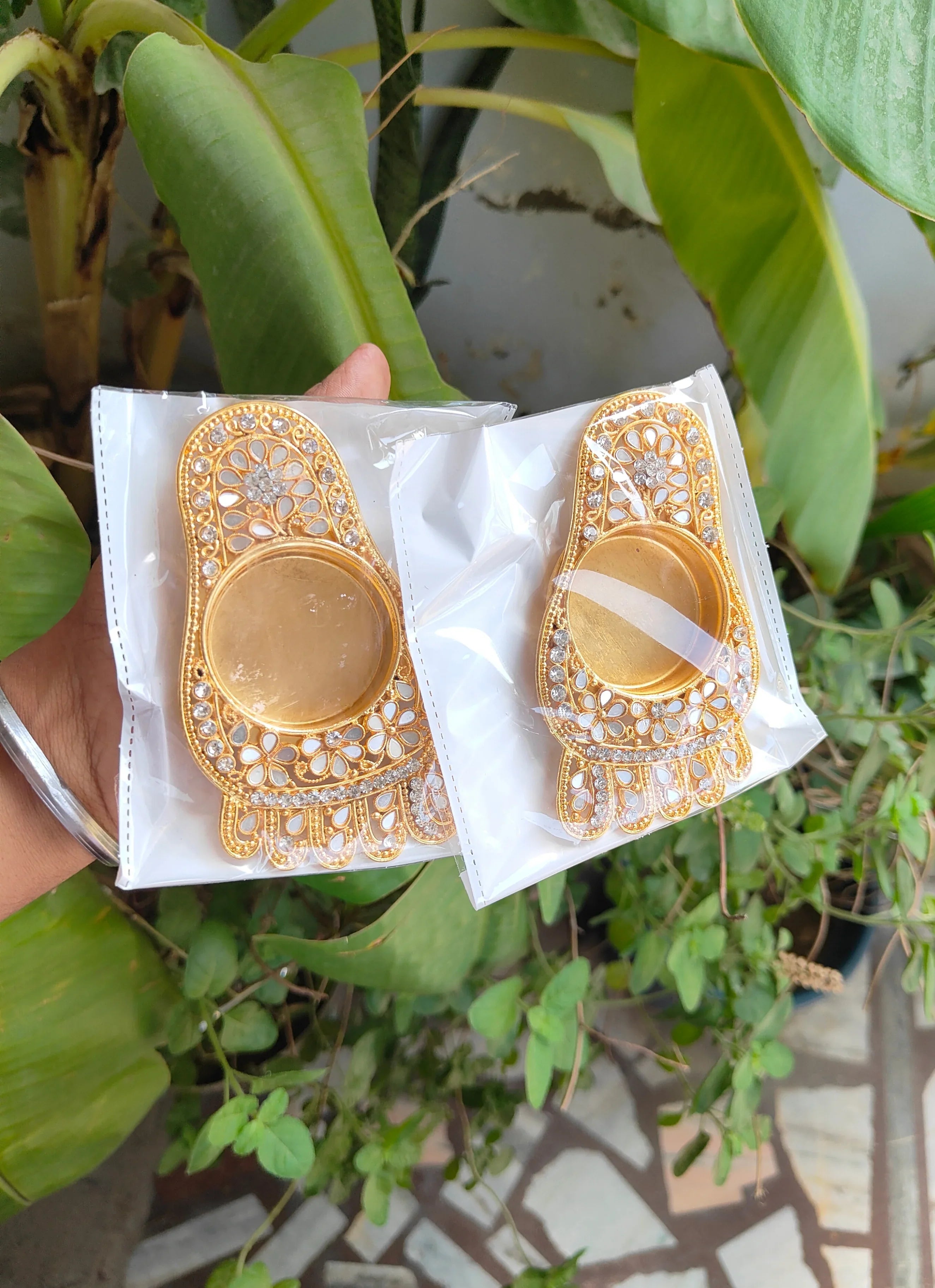 Decorative special metal diyas for diwali