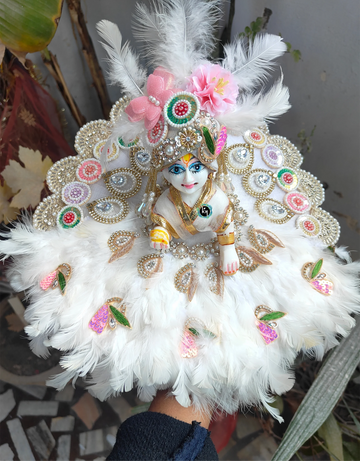 Handmade Holi Special Laddu Gopal Dress with Pagdi & Choli | Designer Kanha Ji Poshak for Janmashtami | Fancy Bal Gopal & Krishna Ji Dress