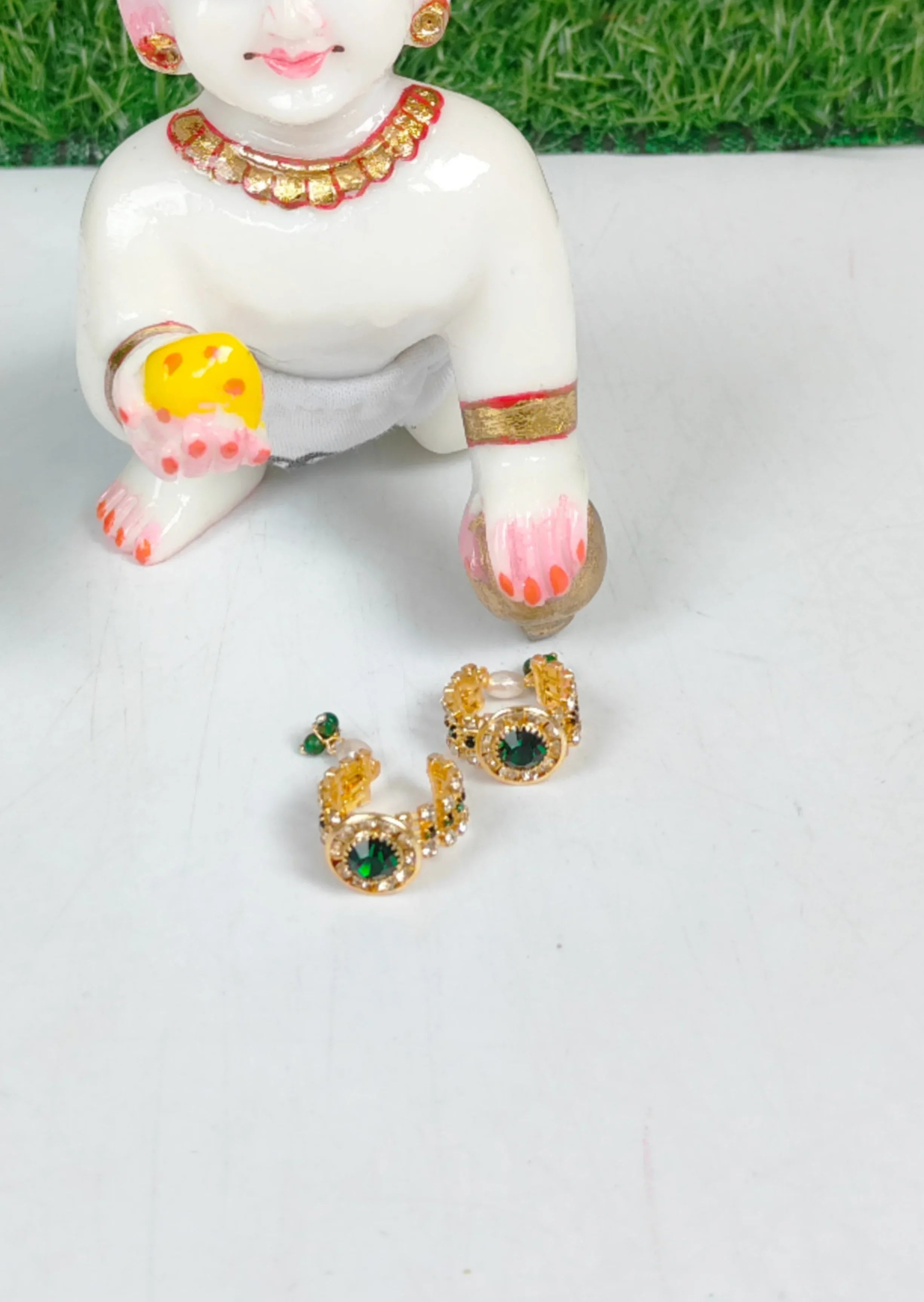 Handmade Designer Kangan for Laddu Gopal Ji - Perfect for 3 to 6 No. | Fancy Kanha Ji Poshak & Bal Gopal Dress for Janmashtami Celebrations