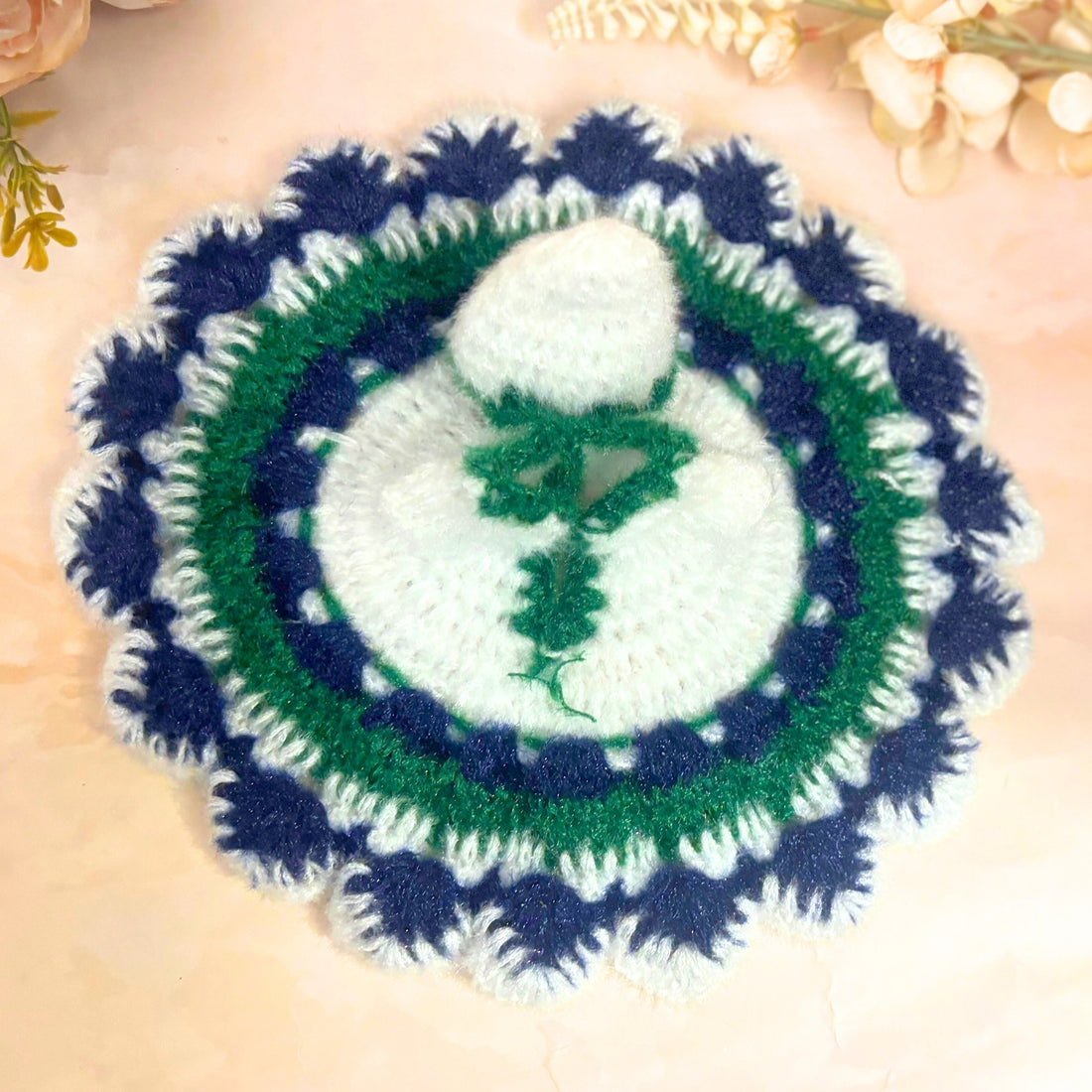 Handmade Harileela Woollen Laddu Gopal Dress - Designer Kanha Ji Poshak, Fancy Bal Gopal Dress for Janmashtami Celebrations