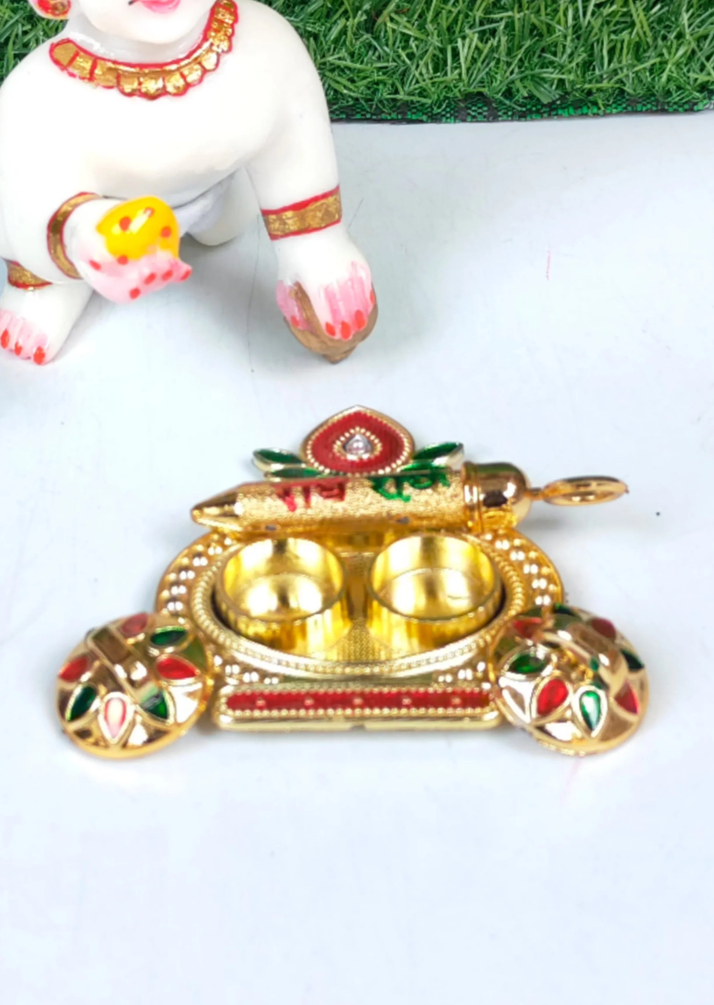 Holi plate for laddu gopal ji