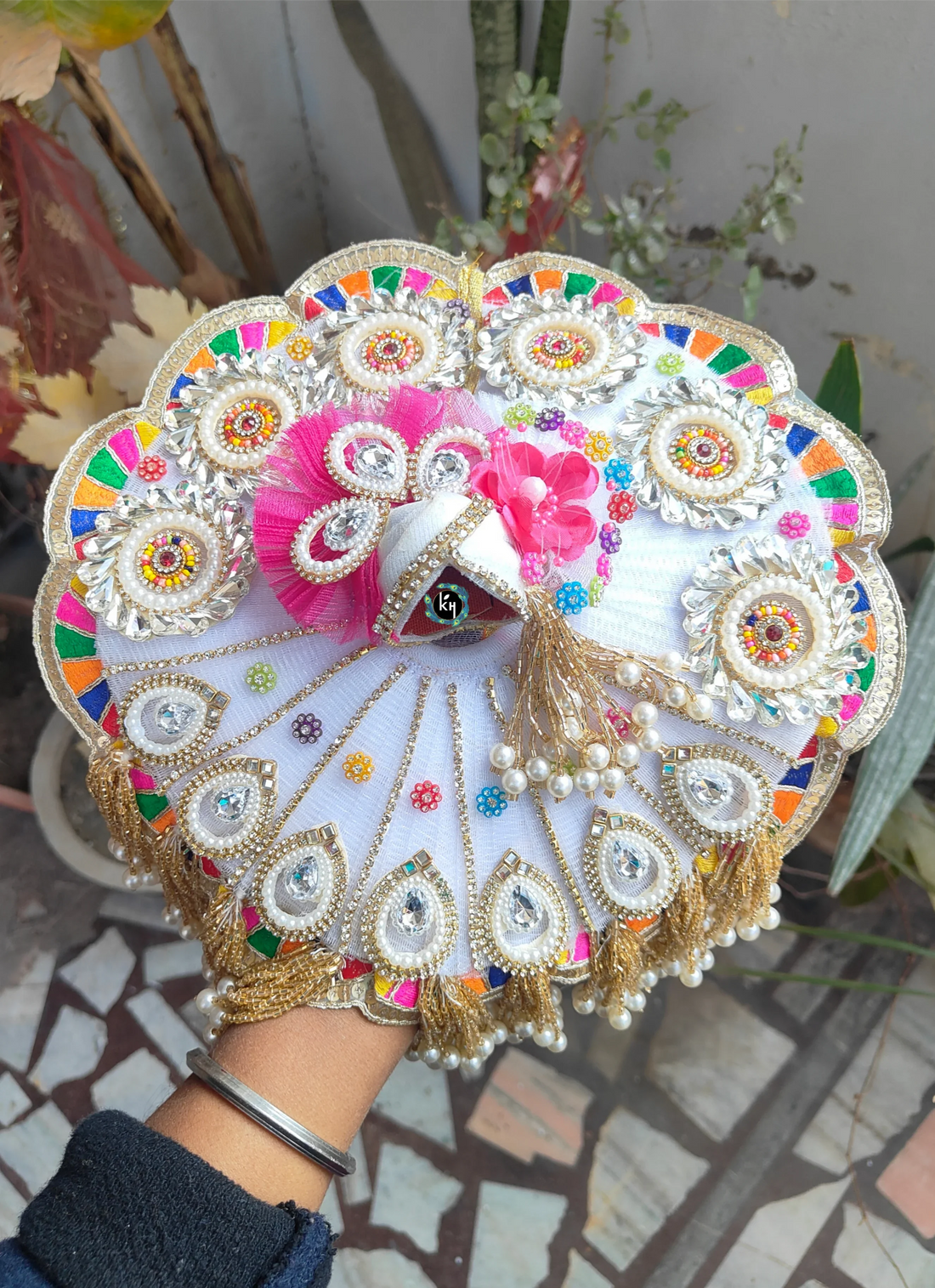 Handmade Holi Special Laddu Gopal Dress with Pagdi & Choli | Designer Kanha Ji Poshak for Janmashtami | Fancy Bal Gopal & Krishna Ji Dress
