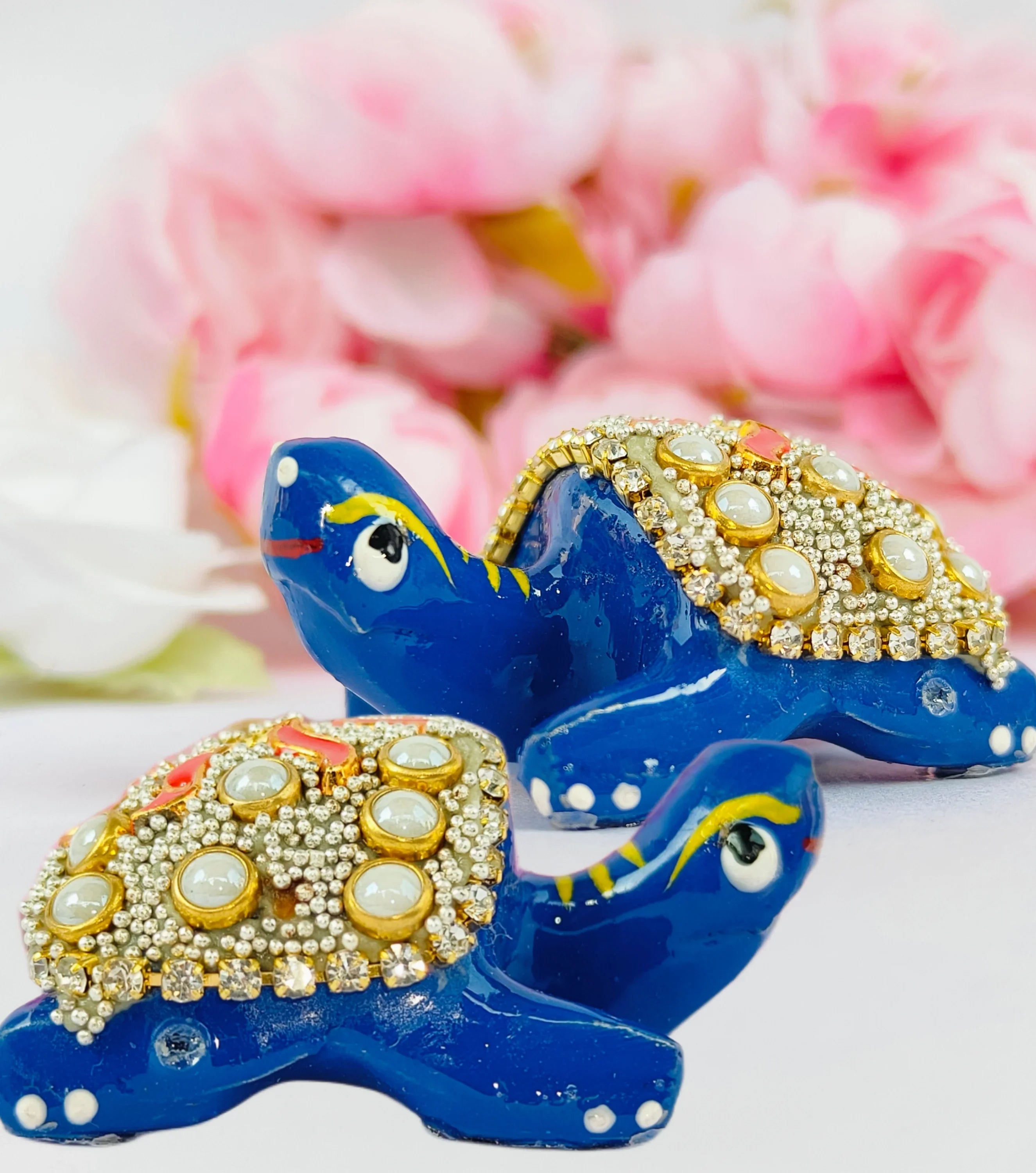 Brij Sugandha Ladoo Gopal Tortoise Pair – for Gifting & Lord Krishna Temple Decoration