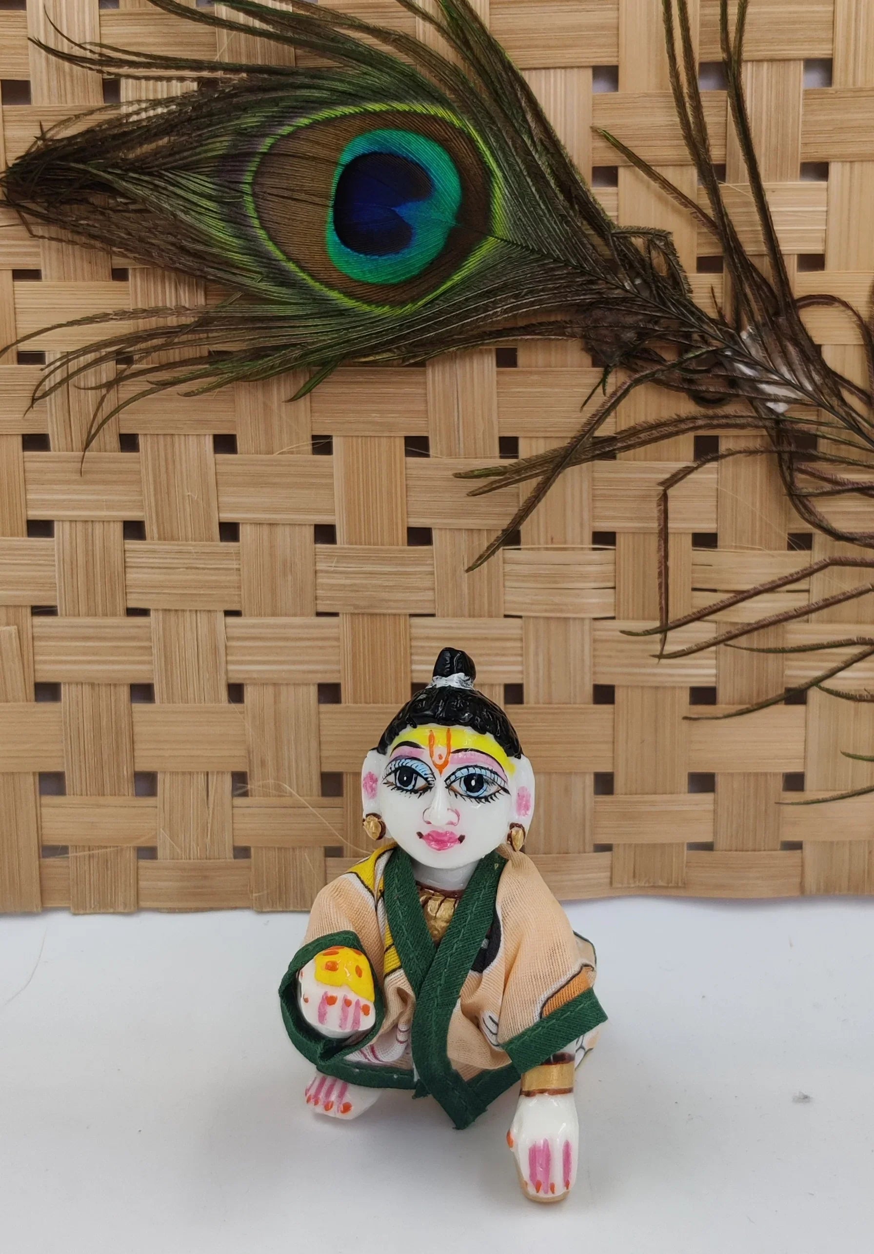 Handmade Laddu Gopal Night Suit Pack of 4 - Designer Summer Poshak for Kanha Ji, Bal Gopal & Krishna Ji Dress - Perfect for Janmashtami Festival