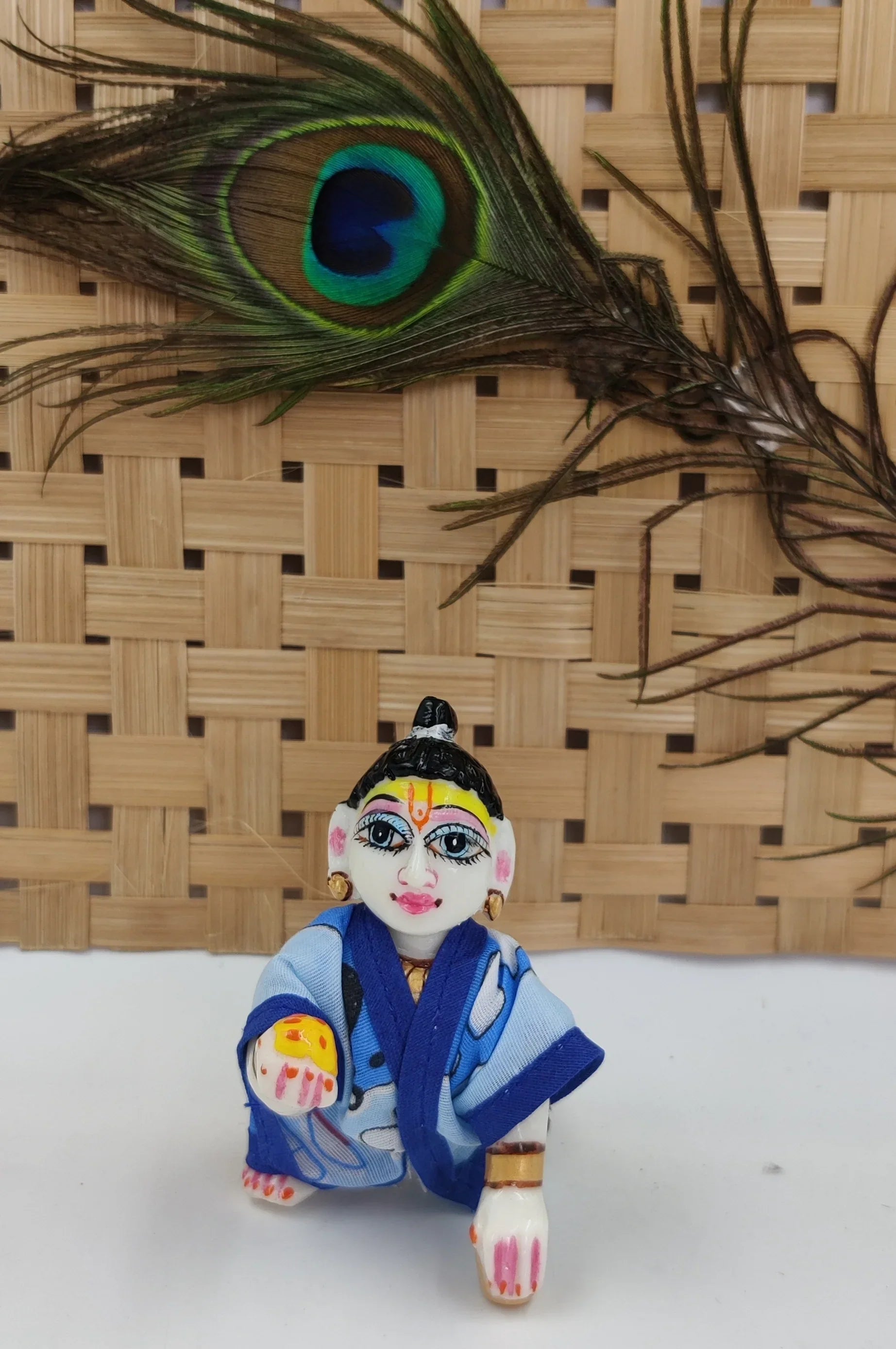 Handmade Laddu Gopal Night Suit Pack of 4 - Designer Summer Poshak for Kanha Ji, Bal Gopal & Krishna Ji Dress - Perfect for Janmashtami Festival