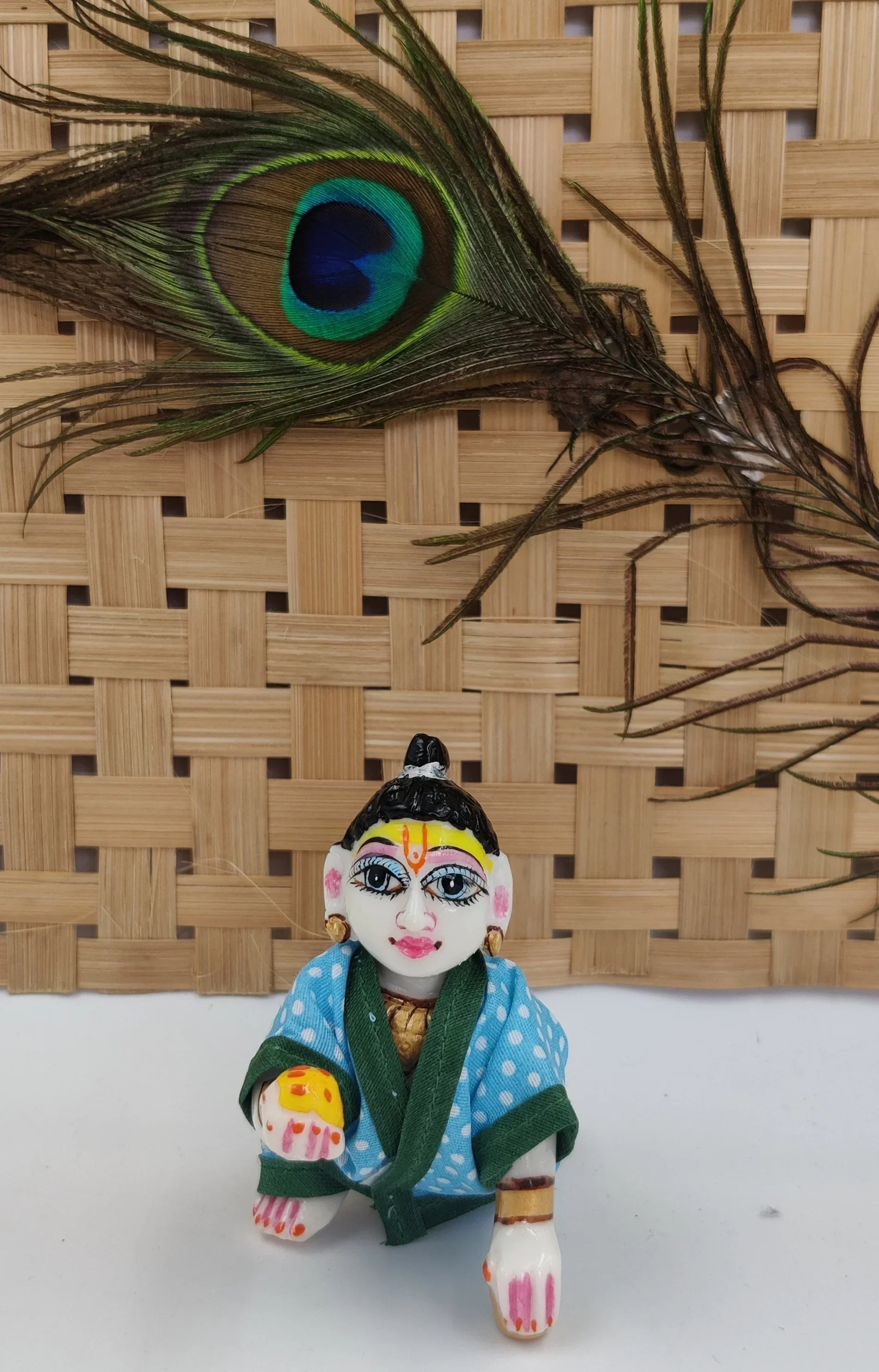 Handmade Laddu Gopal Night Suit Pack of 4 - Designer Summer Poshak for Kanha Ji, Bal Gopal & Krishna Ji Dress - Perfect for Janmashtami Festival