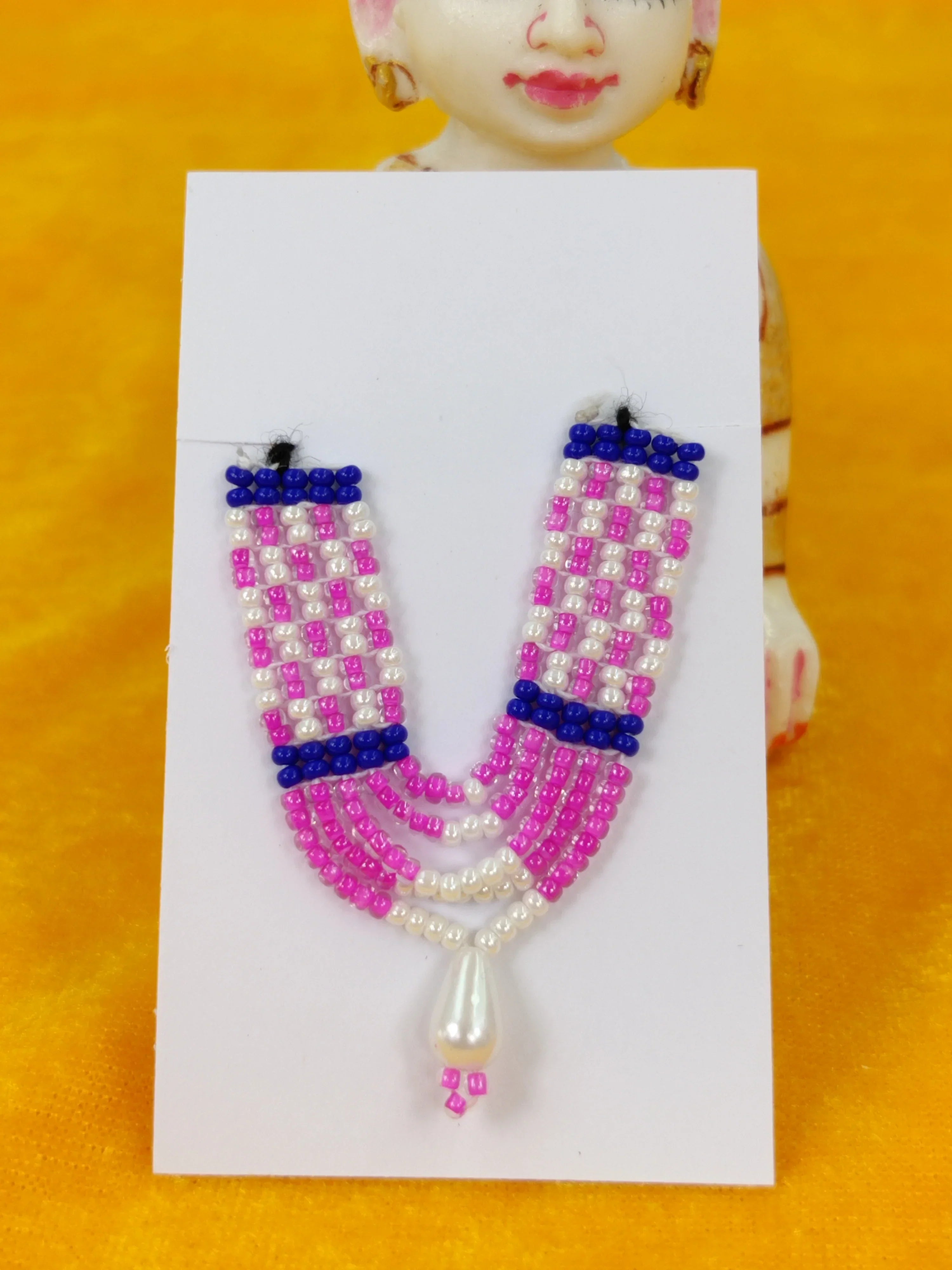 ladoo gopal chid moti necklace suitable for 2-4no. (KH-059)