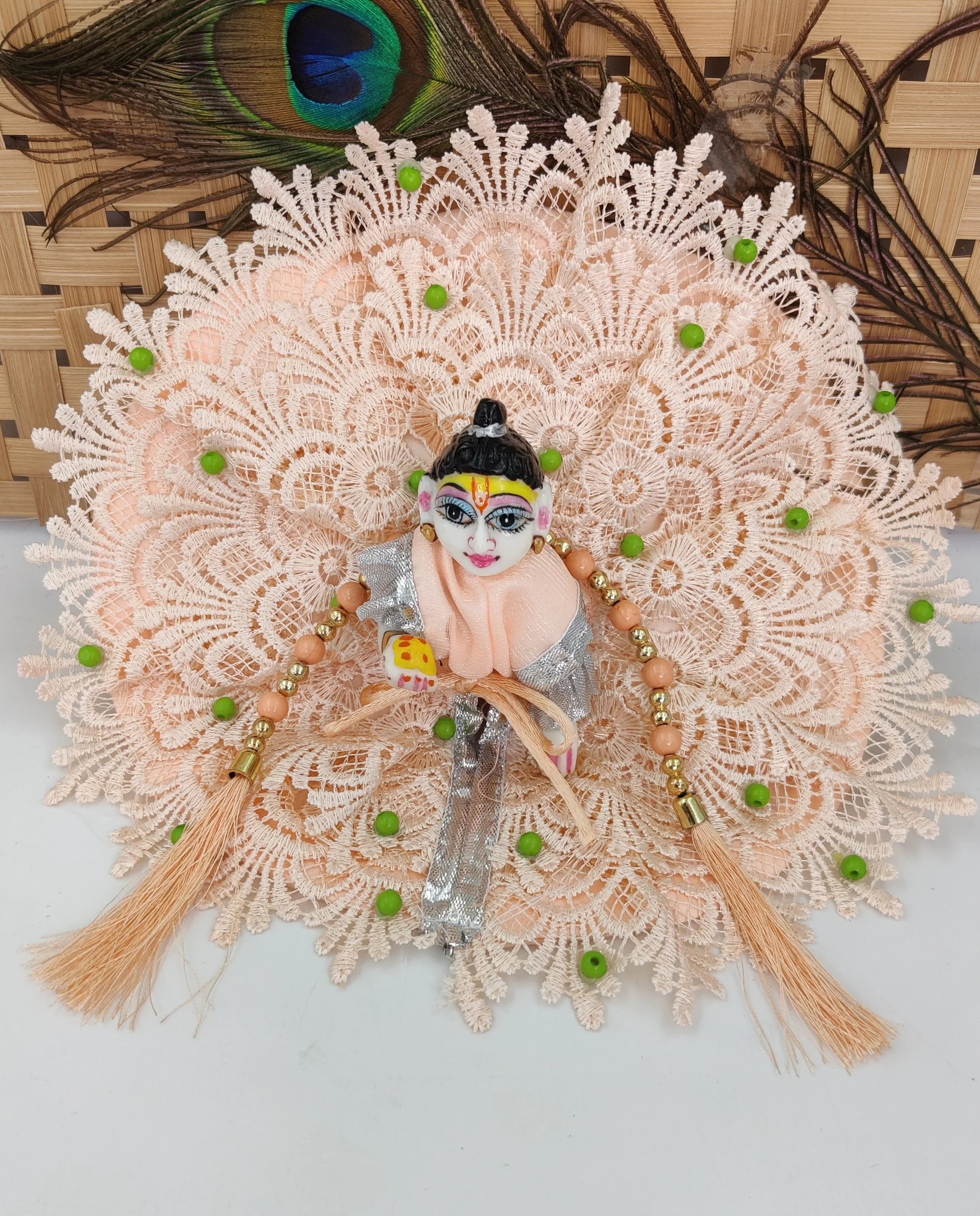 Handmade Designer Laddu Gopal Dress for Summer - Fancy Kanha Ji Poshak, Bal Gopal Dress, Perfect for Janmashtami Celebrations
