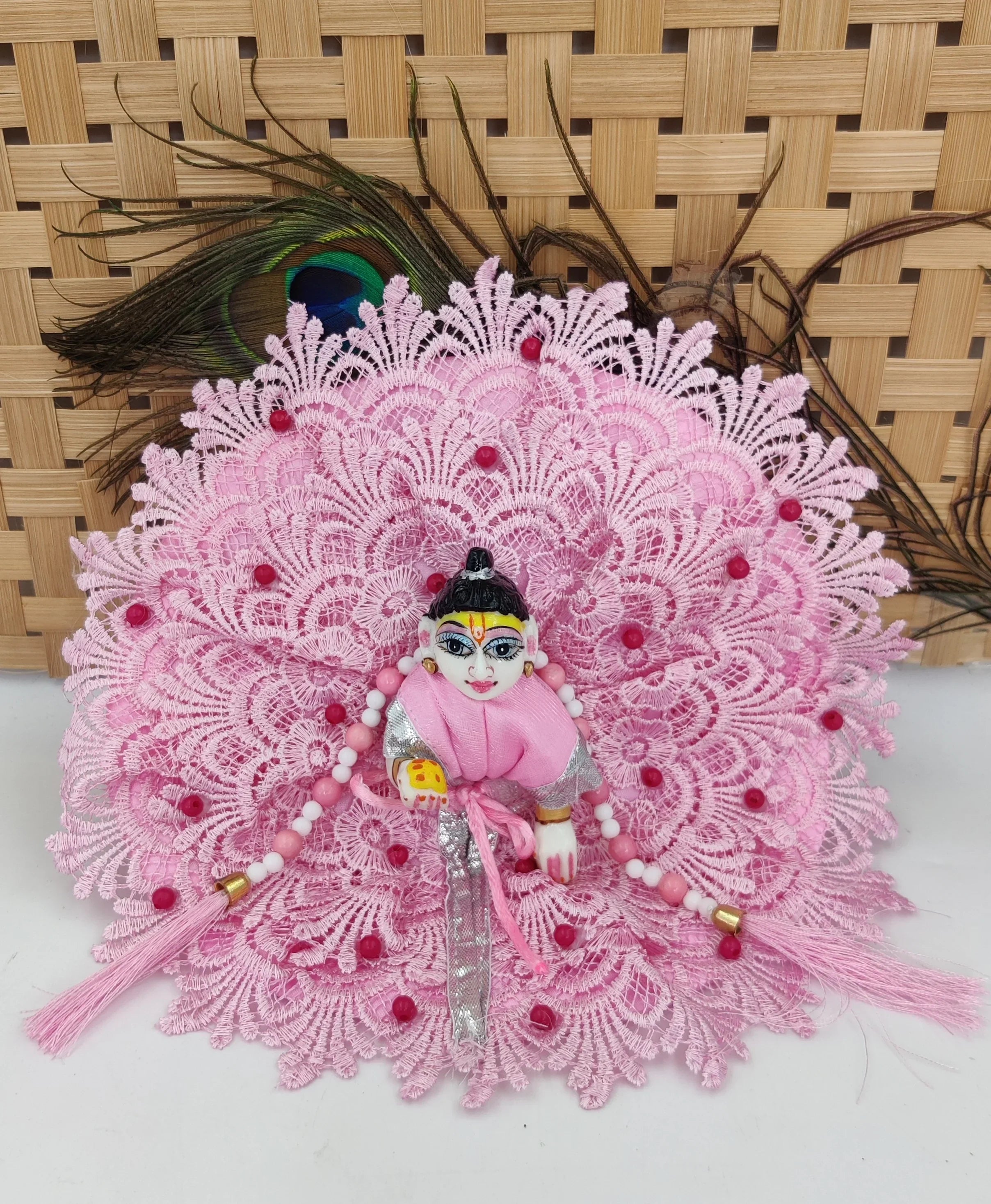 Handmade Designer Laddu Gopal Dress for Summer - Fancy Kanha Ji Poshak, Bal Gopal Dress, Perfect for Janmashtami Celebrations
