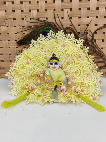 Handmade Designer Laddu Gopal Dress for Summer - Fancy Kanha Ji Poshak, Bal Gopal Dress, Perfect for Janmashtami Celebrations