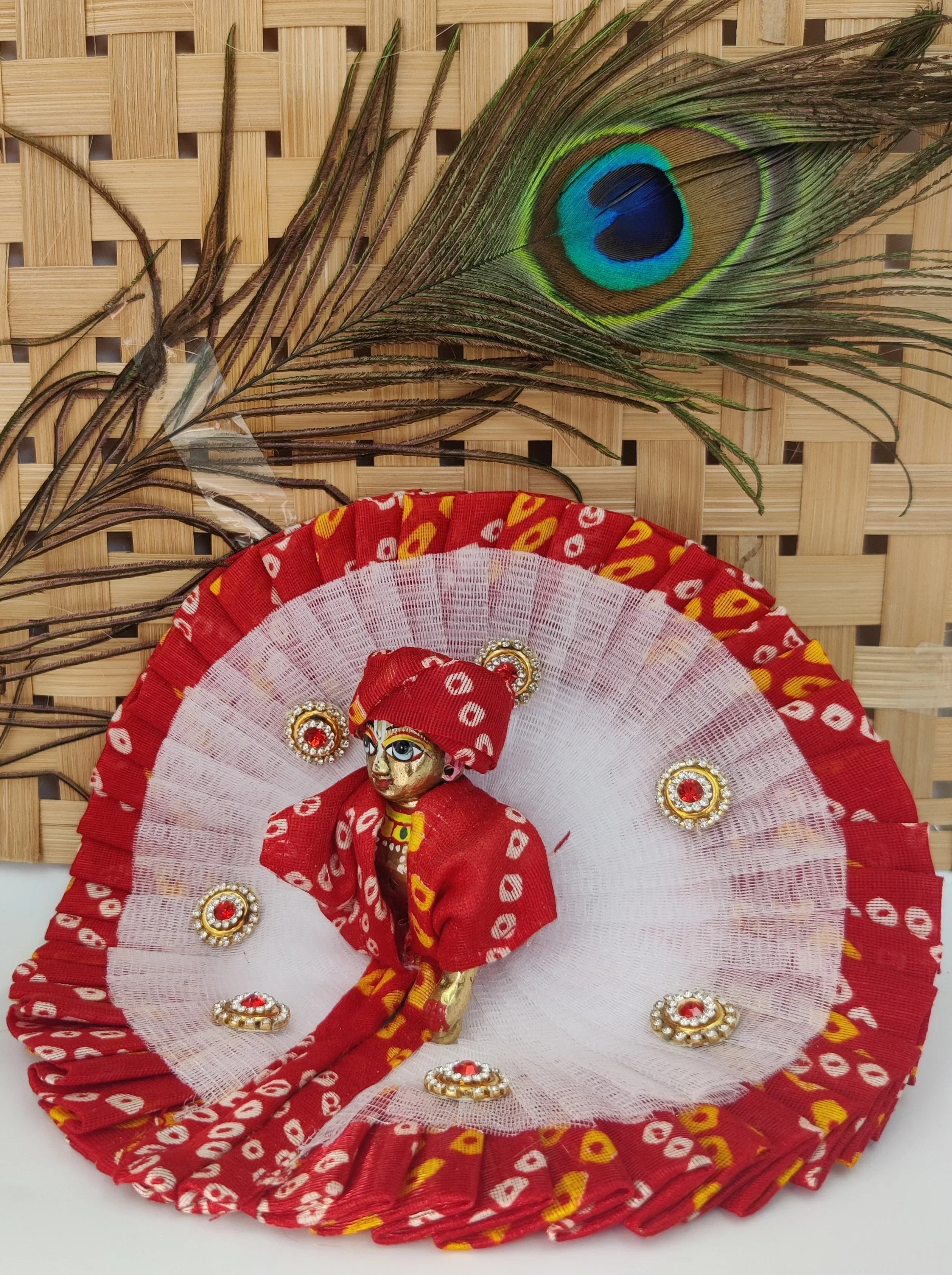 Handmade Designer Laddu Gopal Dress | Fancy Kanha Ji Poshak for Janmashtami | Bal Gopal & Krishna Ji Dress for Festivals