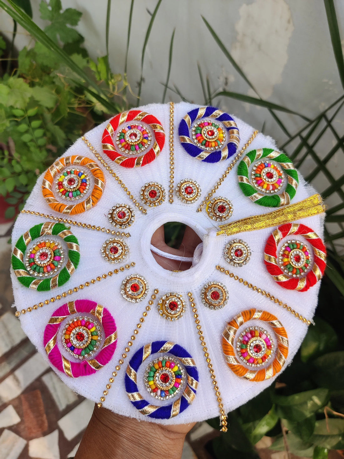 Handmade White Laddu Gopal Dress with Pagdi - Designer Kanha Ji Poshak for Janmashtami, Fancy Bal Gopal Dress, Krishna Ji Dress