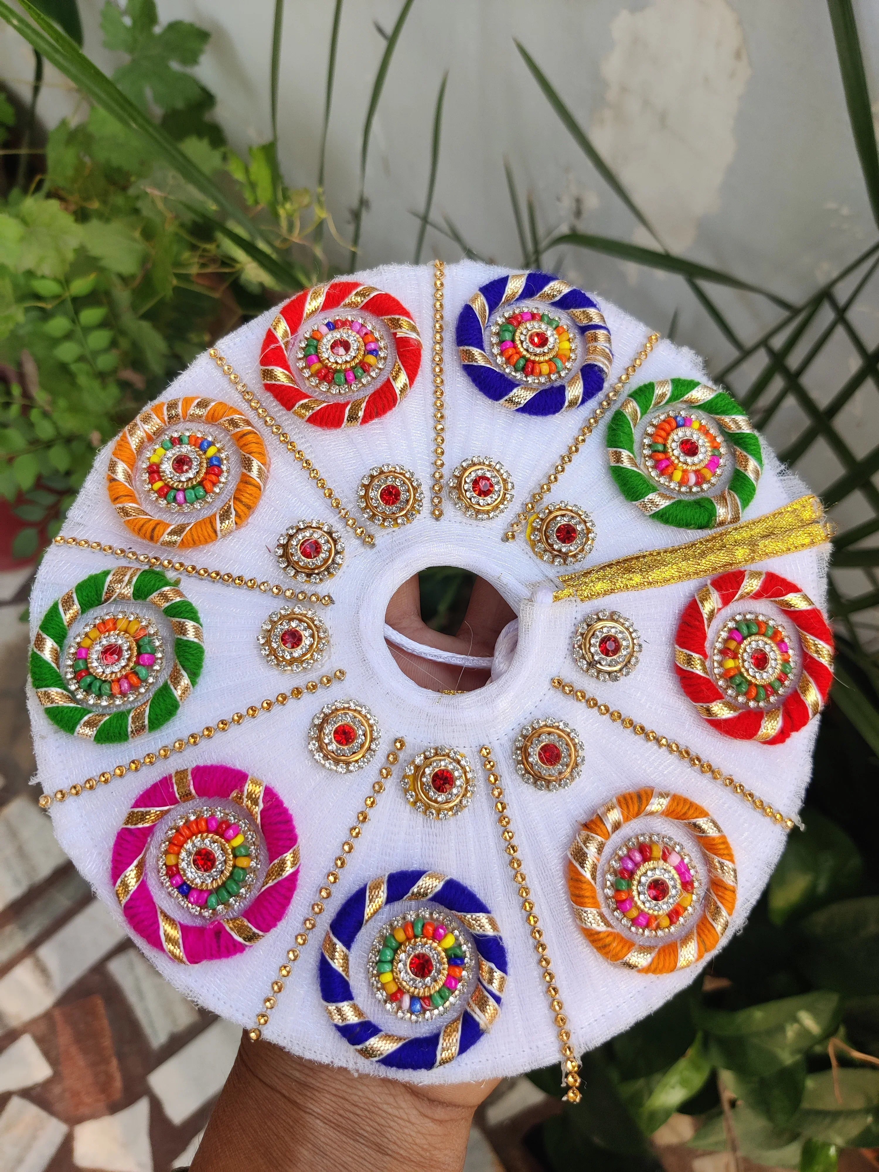 Handmade White Laddu Gopal Dress with Pagdi - Designer Kanha Ji Poshak for Janmashtami, Fancy Bal Gopal Dress, Krishna Ji Dress