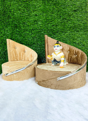 Fancy sofa cum singhasan for laddu gopal ji (random color)