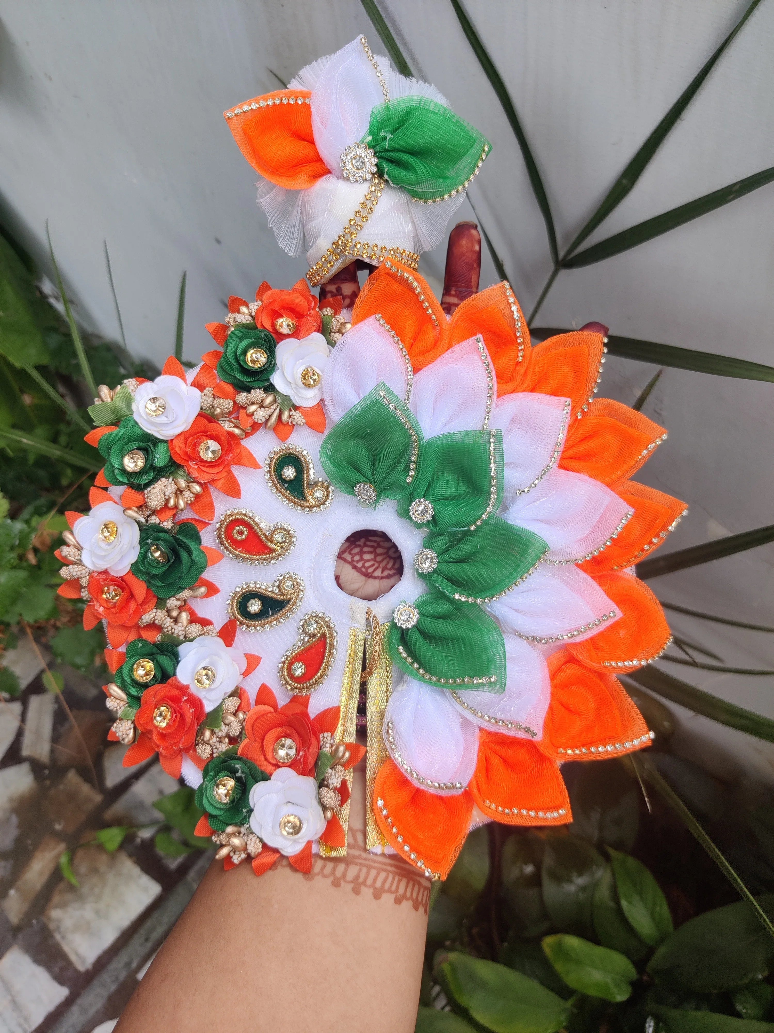 Handmade Independence Day Special Laddu Gopal Dress with Pagdi & Choli | Designer Kanha Ji Poshak | Fancy Bal Gopal Dress for Janmashtami