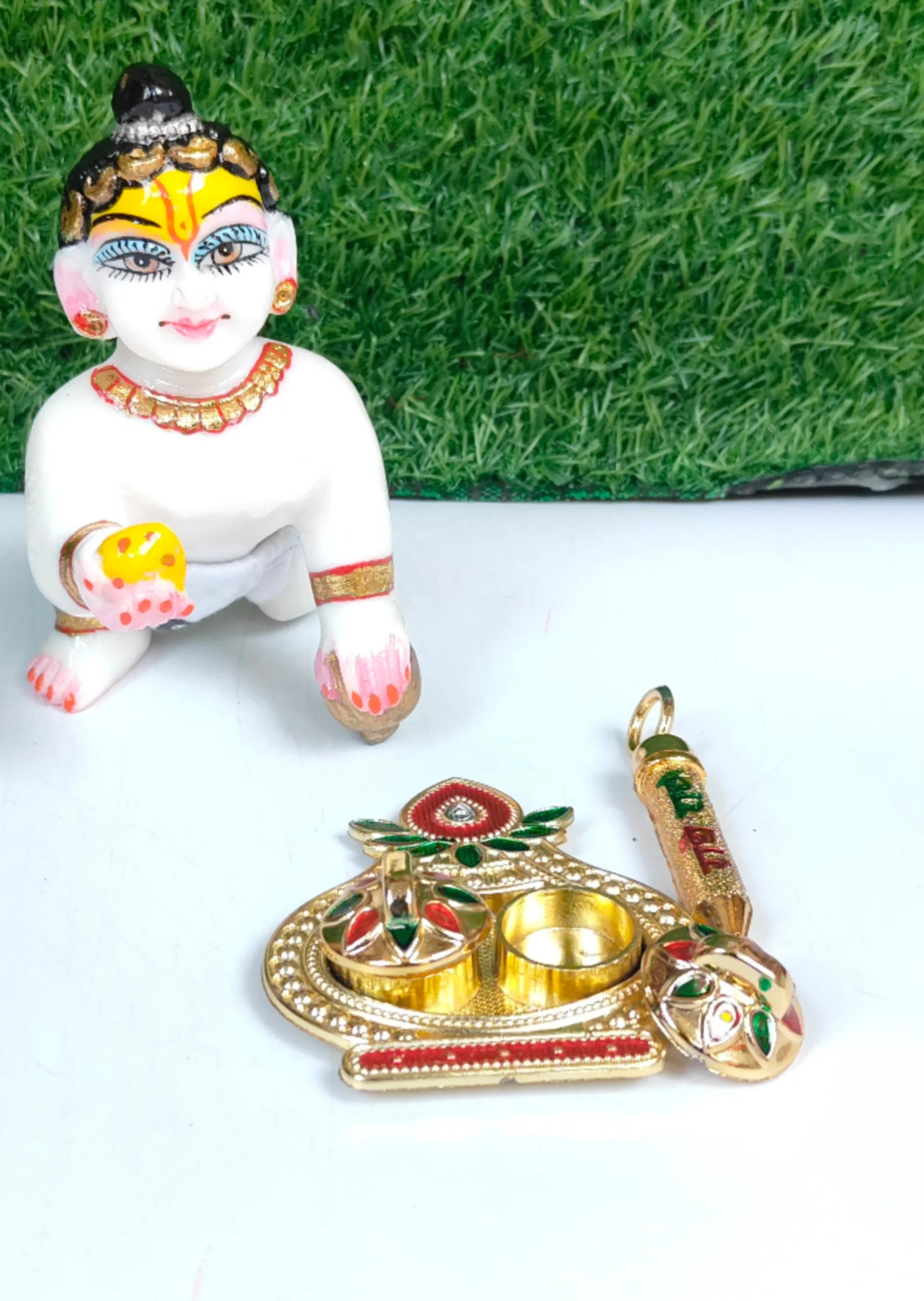 Holi plate for laddu gopal ji