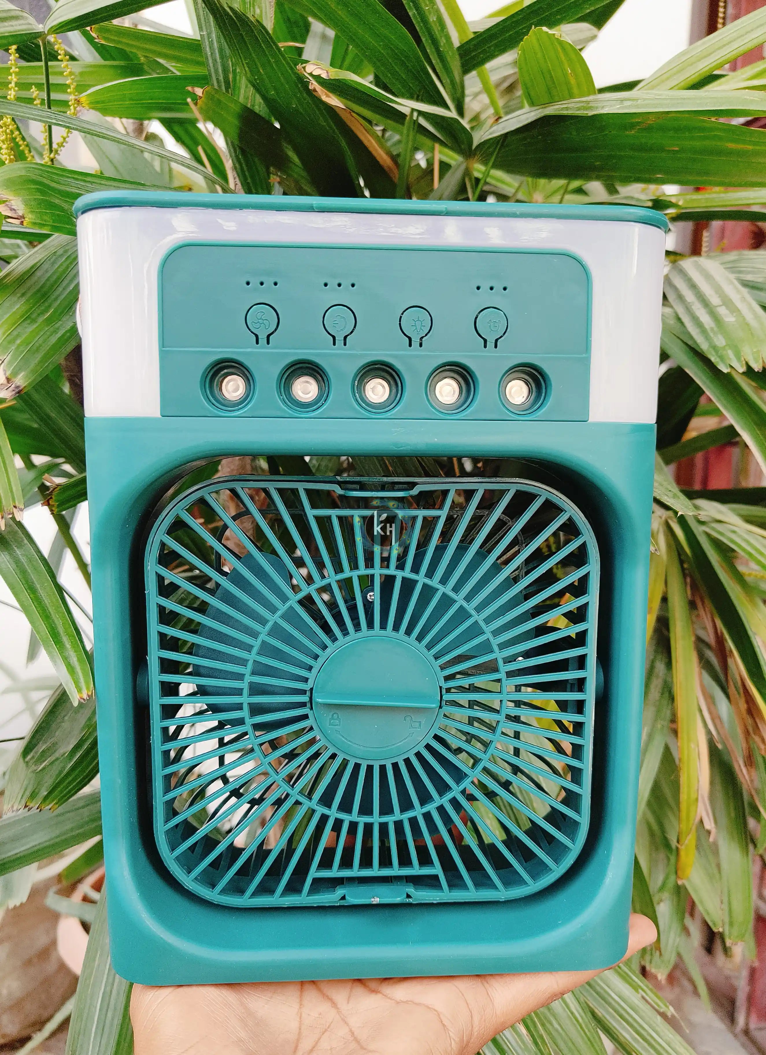 Handmade Portable Mini AC-Cooler for Laddu Gopal Ji - Perfect for Janmashtami, Featuring Designer Bal Gopal Dress & Kanha Ji Poshak