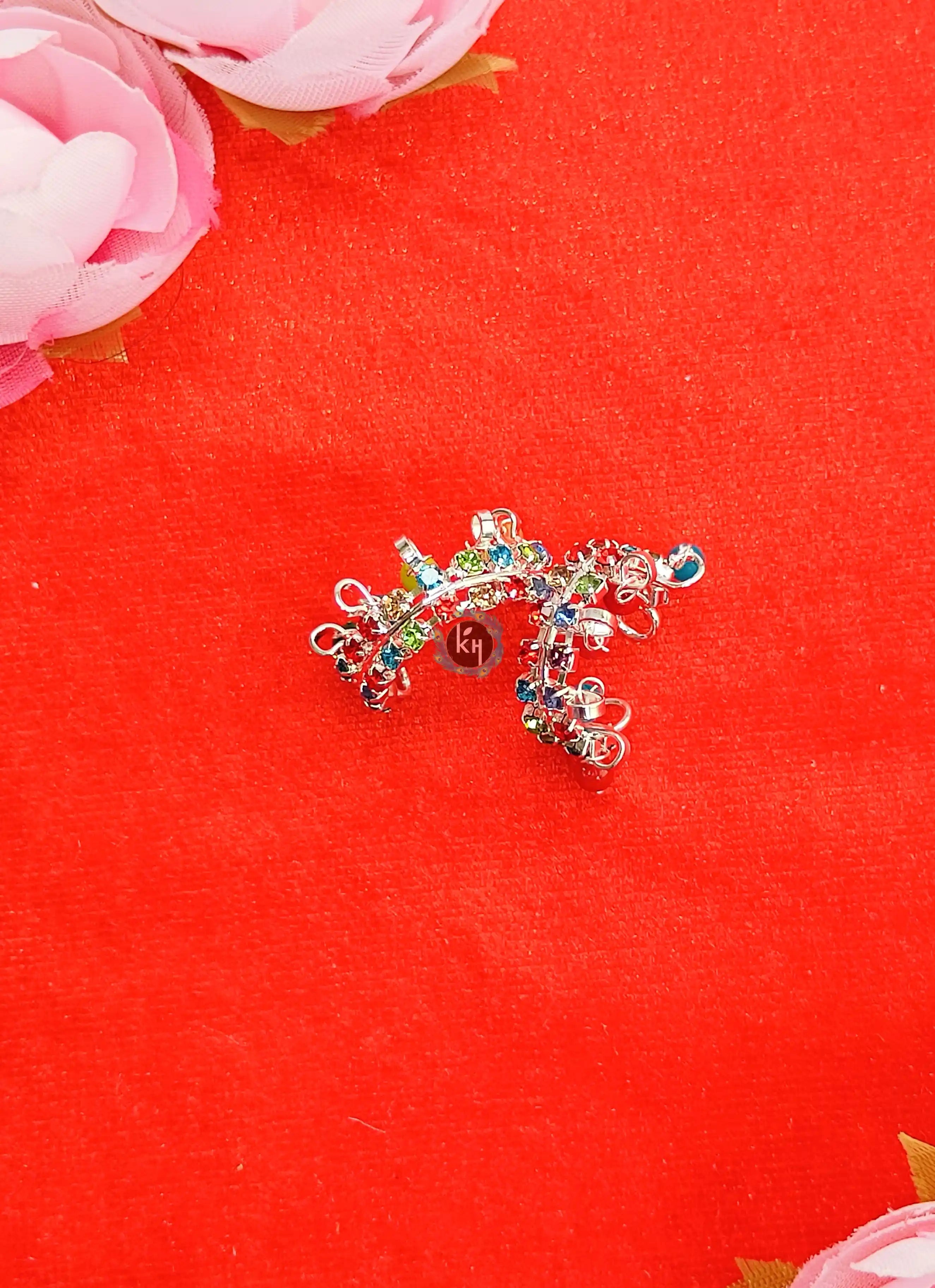 Handmade Silver Multi-Color Kangan for Laddu Gopal Ji - Perfect Accessory for Janmashtami, Bal Gopal Dress, and Kanha Ji Poshak (0-4 No.)