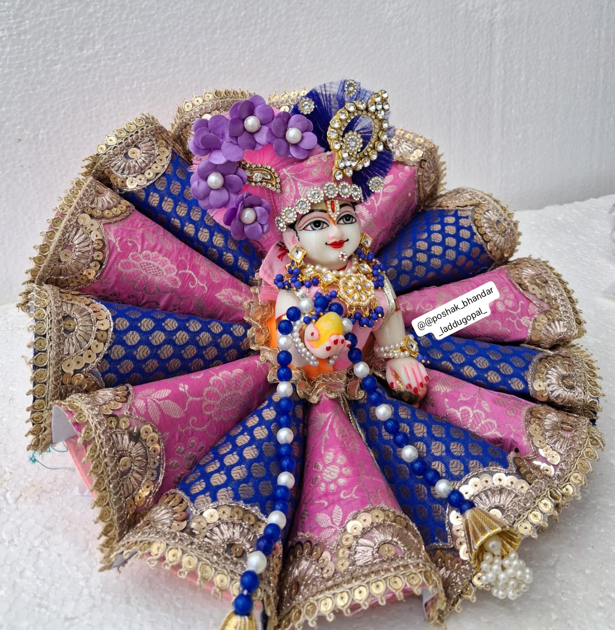 Handmade Designer Laddu Gopal Dress | Fancy Kanha Ji Poshak for Janmashtami | Bal Gopal & Krishna Ji Dress Collection