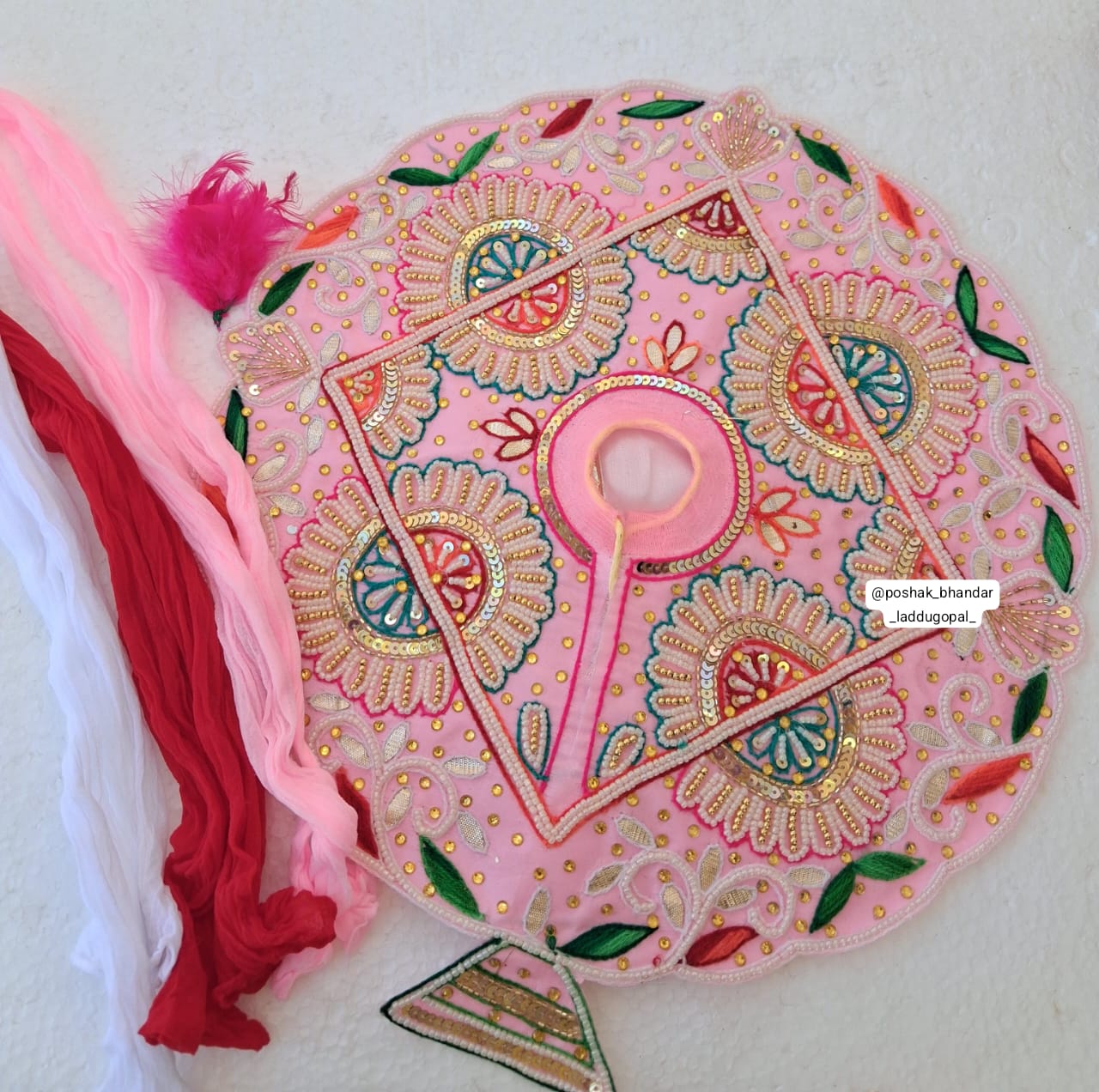 Handmade Designer Laddu Gopal Dress | Fancy Kanha Ji Poshak for Janmashtami | Bal Gopal & Krishna Ji Dress for Festivals