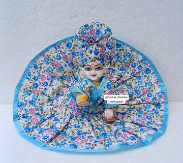 Handmade Cotton Laddu Gopal Dress with Pagdi | Designer Kanha Ji Poshak for Janmashtami | Fancy Bal Gopal & Krishna Ji Dress