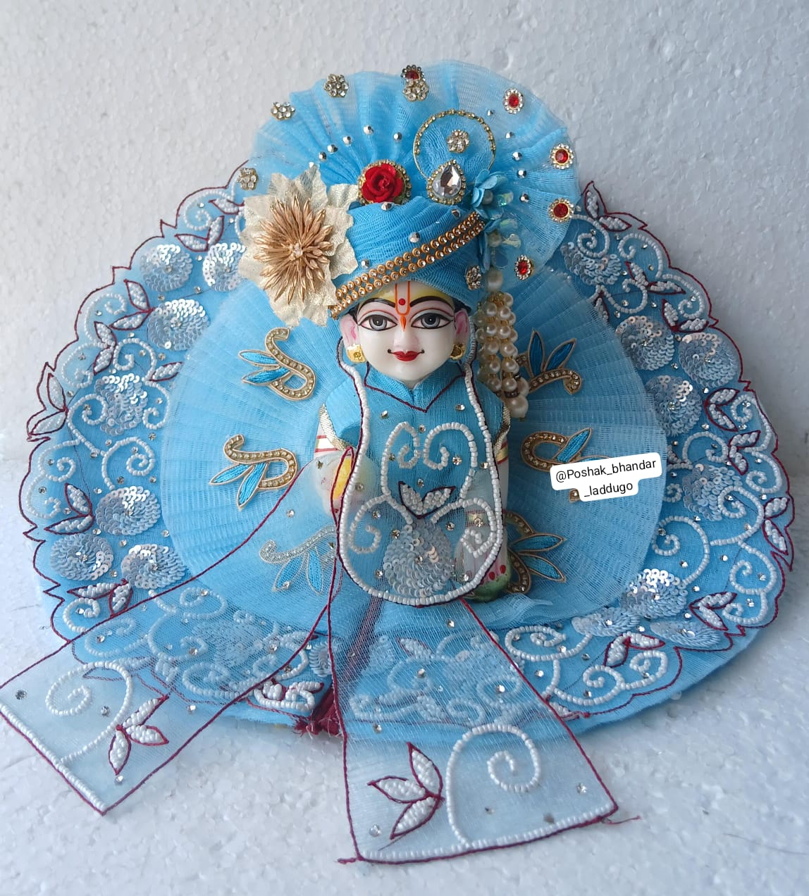 Handmade Designer Laddu Gopal Dress | Fancy Kanha Ji Poshak for Janmashtami | Bal Gopal & Krishna Ji Dress for Festivals