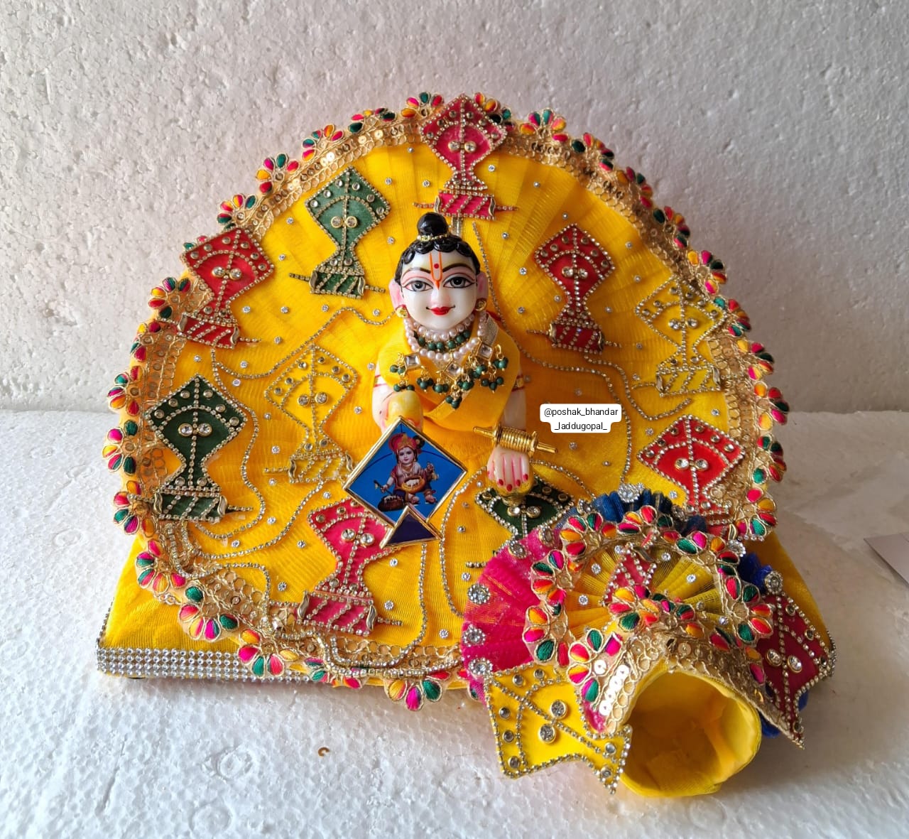 Handmade Designer Laddu Gopal Dress | Fancy Kanha Ji Poshak for Janmashtami | Bal Gopal & Krishna Ji Dress Collection