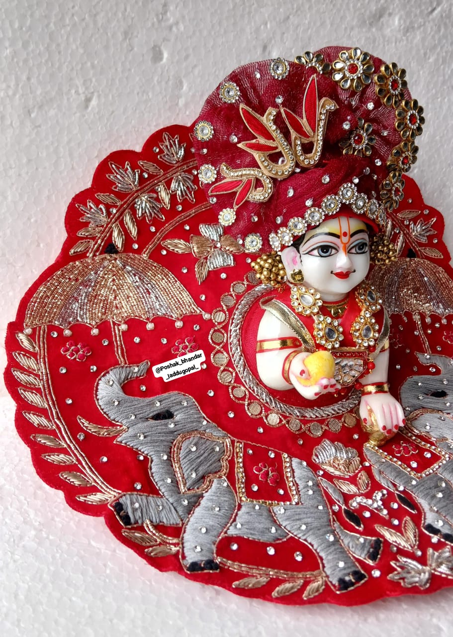 Handmade Designer Laddu Gopal Dress - Fancy Kanha Ji Poshak for Janmashtami Festival | Bal Gopal & Krishna Ji Dress