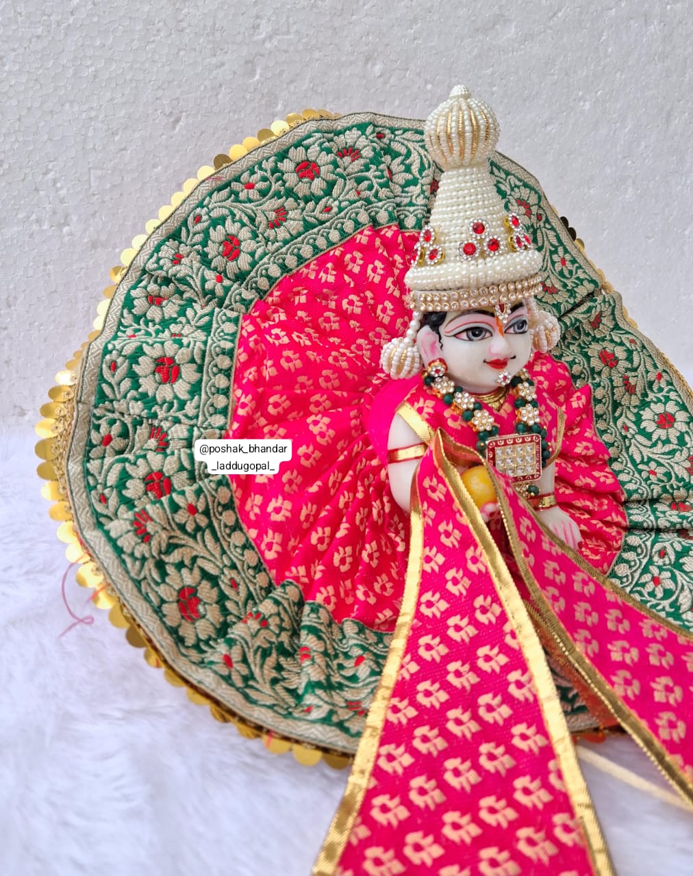 Handmade Designer Laddu Gopal Dress | Fancy Kanha Ji Poshak for Janmashtami | Bal Gopal & Krishna Ji Dress for Festivals