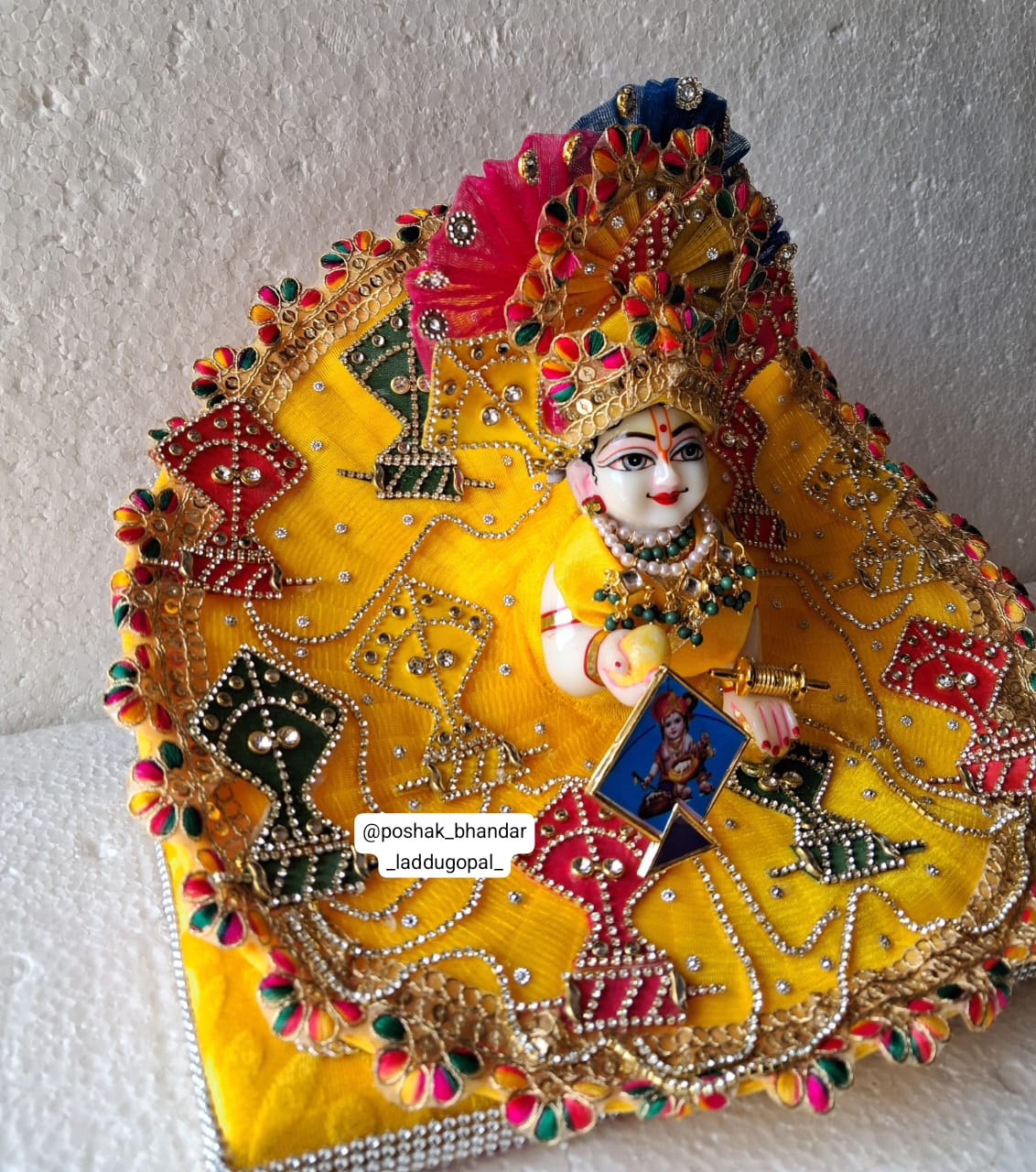 Handmade Designer Laddu Gopal Dress | Fancy Kanha Ji Poshak for Janmashtami | Bal Gopal & Krishna Ji Dress Collection