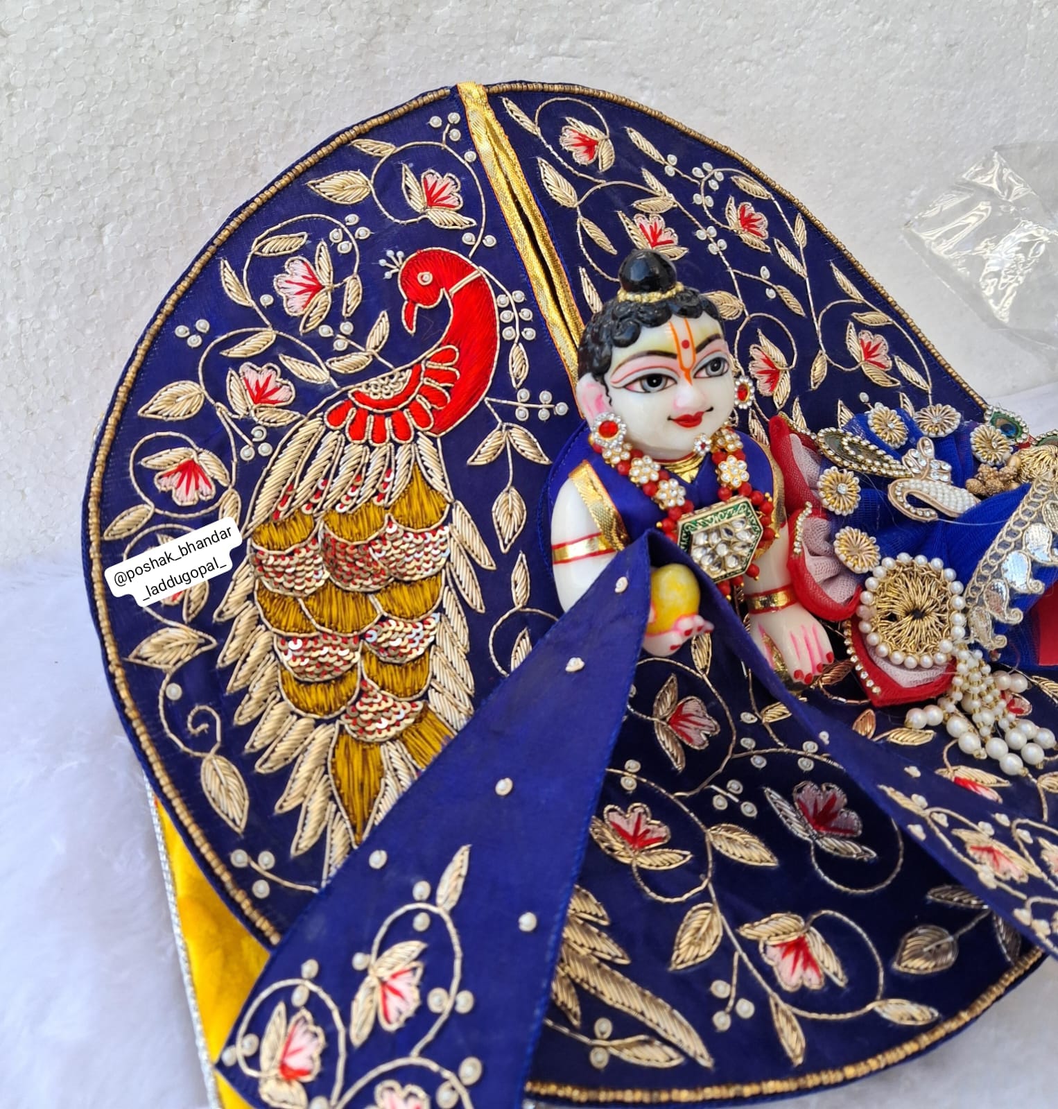 Handmade Designer Laddu Gopal Dress | Fancy Kanha Ji Poshak for Janmashtami | Bal Gopal & Krishna Ji Dress for Festivals