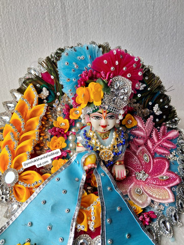 Handmade Heavy Festive Laddu Gopal Dress with Pagdi & Patka | Designer Kanha Ji Poshak for Janmashtami | Fancy Bal Gopal & Krishna Ji Dress