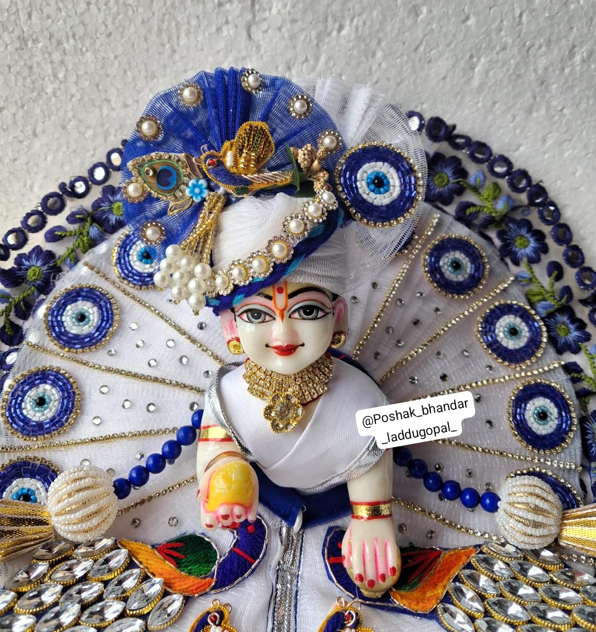 Handmade Janmashtami Laddu Gopal Dress | Designer Kanha Ji Poshak & Fancy Bal Gopal Dress for Festival Celebrations