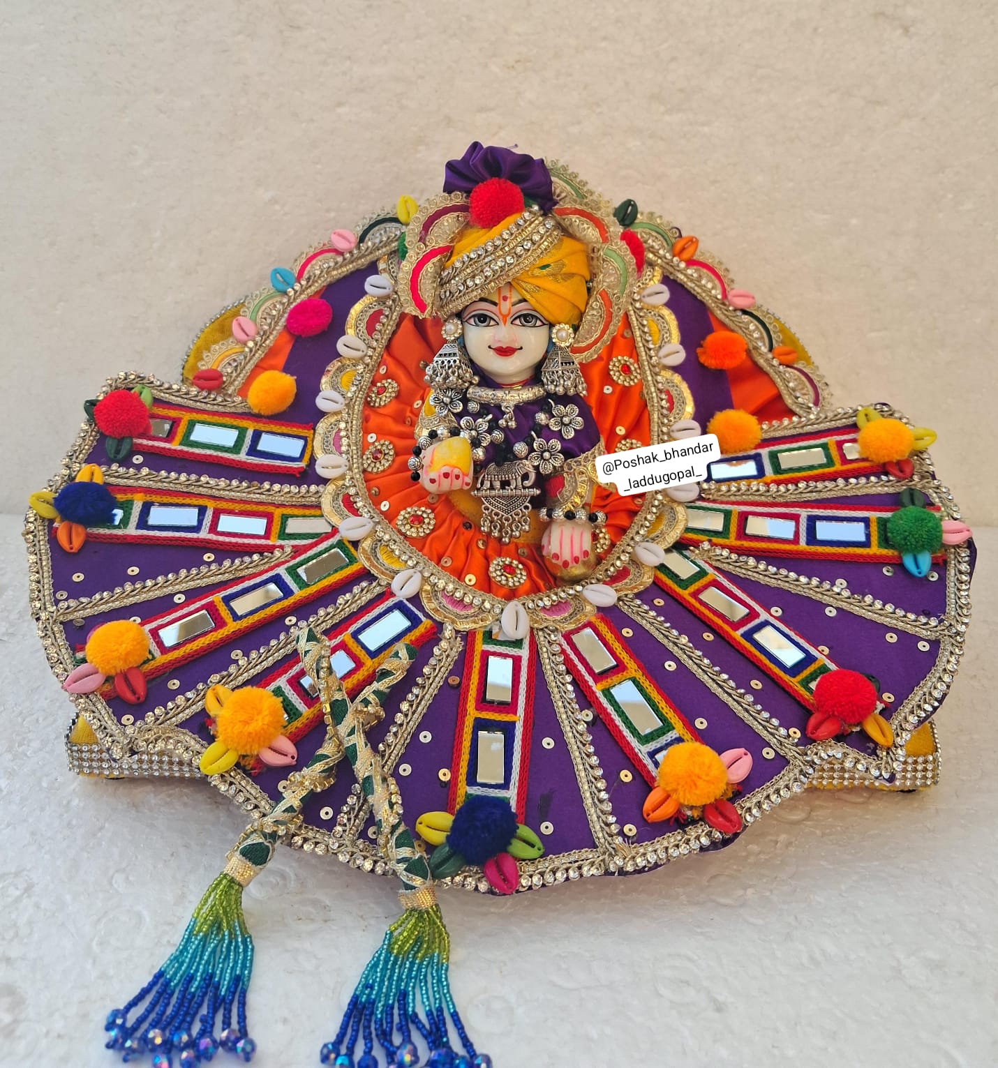 Handmade Designer Dandiya Raas Dress for Janmashtami | Laddu Gopal Dress, Kanha Ji Poshak, Bal Gopal Dress, Krishna Ji Dress - Fancy Festival Outfit