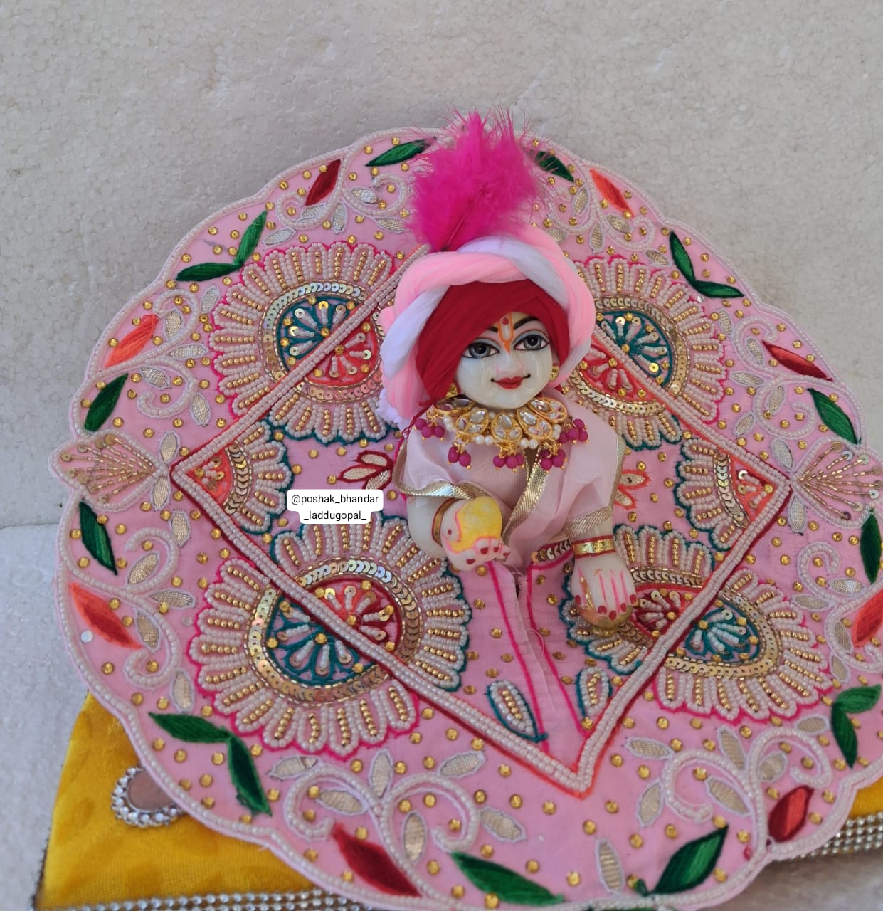 Handmade Designer Laddu Gopal Dress | Fancy Kanha Ji Poshak for Janmashtami | Bal Gopal & Krishna Ji Dress for Festivals