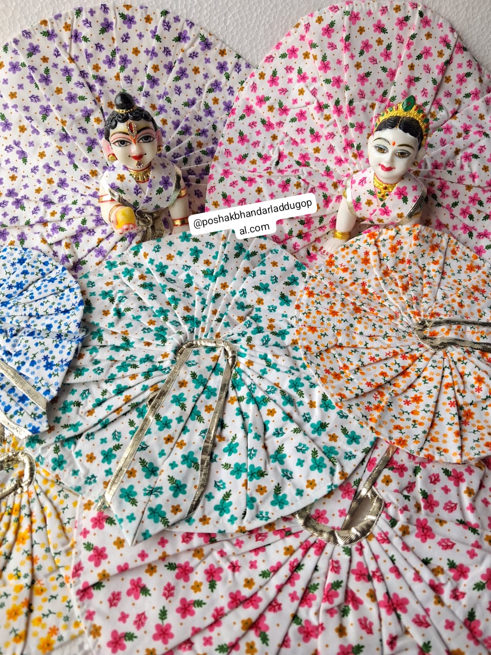 Handmade Cotton Laddu Gopal Dress - Designer Kanha Ji Poshak for Janmashtami | Fancy Bal Gopal & Krishna Ji Dress