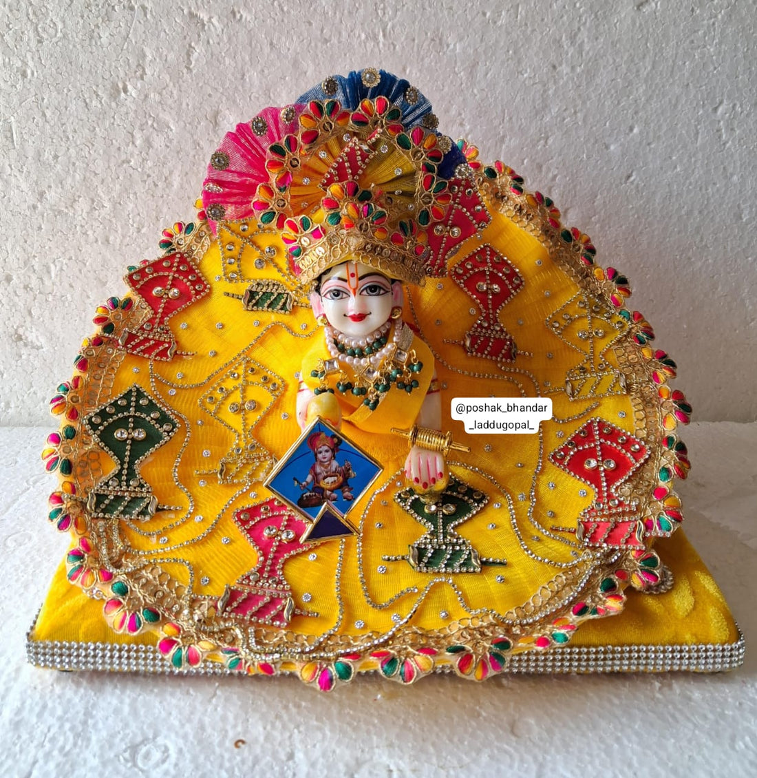 Handmade Designer Laddu Gopal Dress | Fancy Kanha Ji Poshak for Janmashtami | Bal Gopal & Krishna Ji Dress Collection