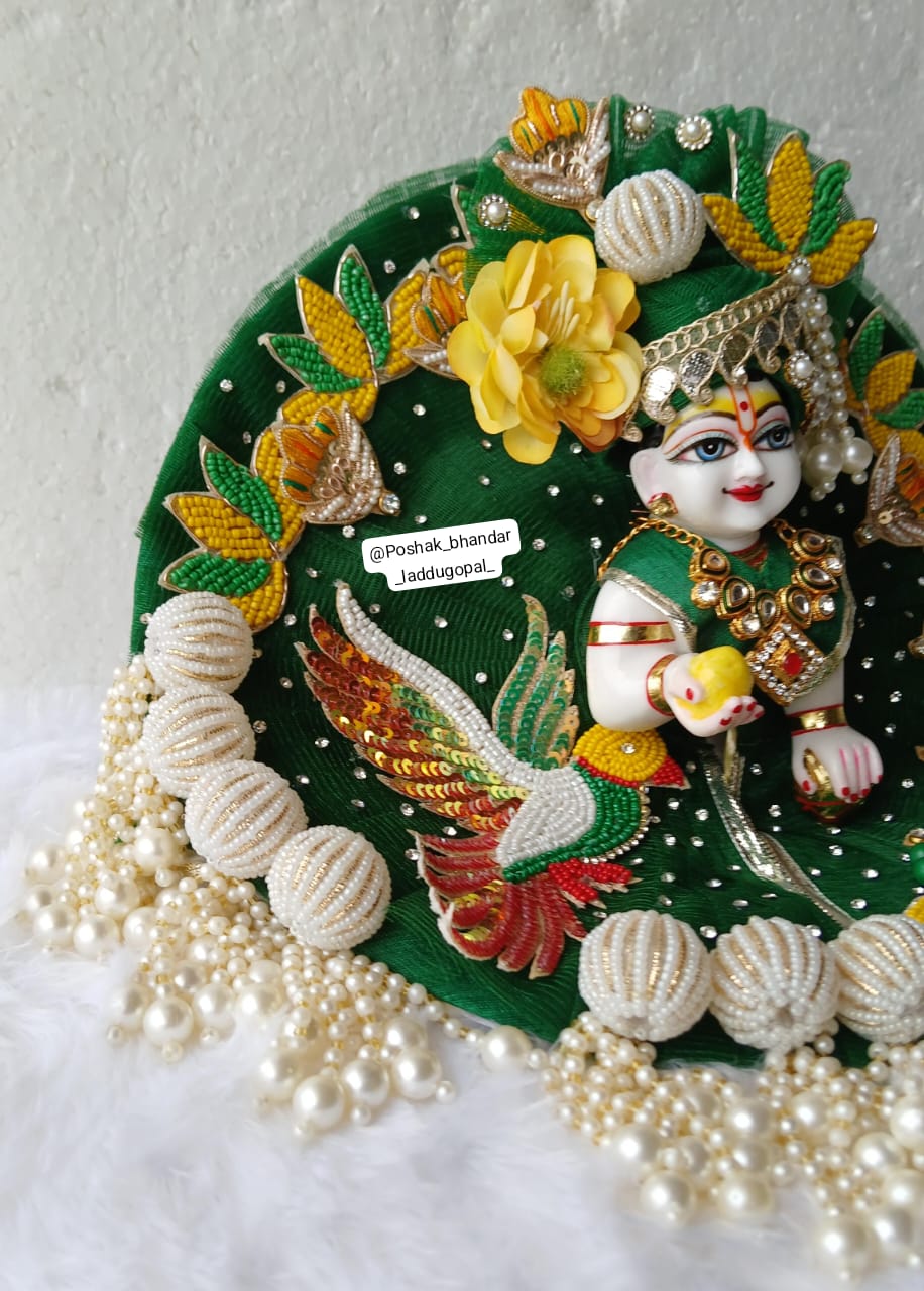 Handmade Designer Laddu Gopal Dress | Fancy Kanha Ji Poshak for Janmashtami | Bal Gopal & Krishna Ji Dress for Festivals