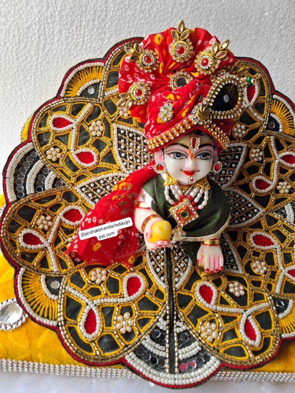 Handmade Heavy Handwork Laddu Gopal Dress | Designer Kanha Ji Poshak for Janmashtami | Fancy Bal Gopal & Krishna Ji Dress