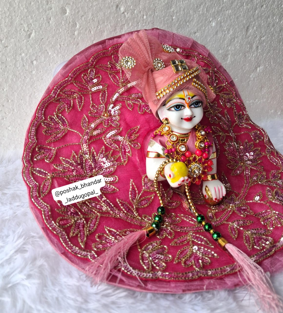 Handmade Heavy Handwork Laddu Gopal Dress | Designer Kanha Ji Poshak for Janmashtami | Fancy Bal Gopal & Krishna Ji Dress